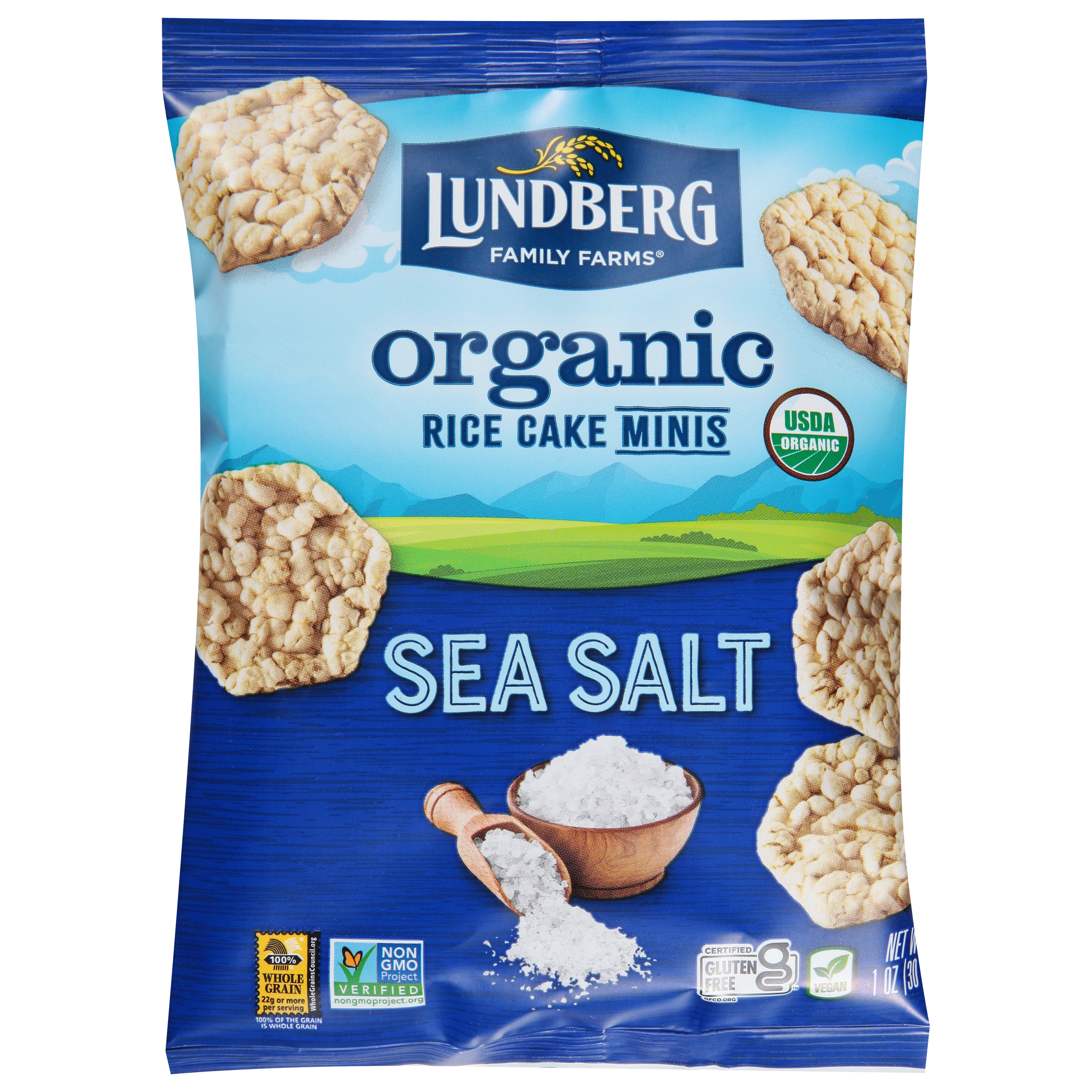 Lundberg Family Farms Organic Minis Sea Salt Rice Cakes