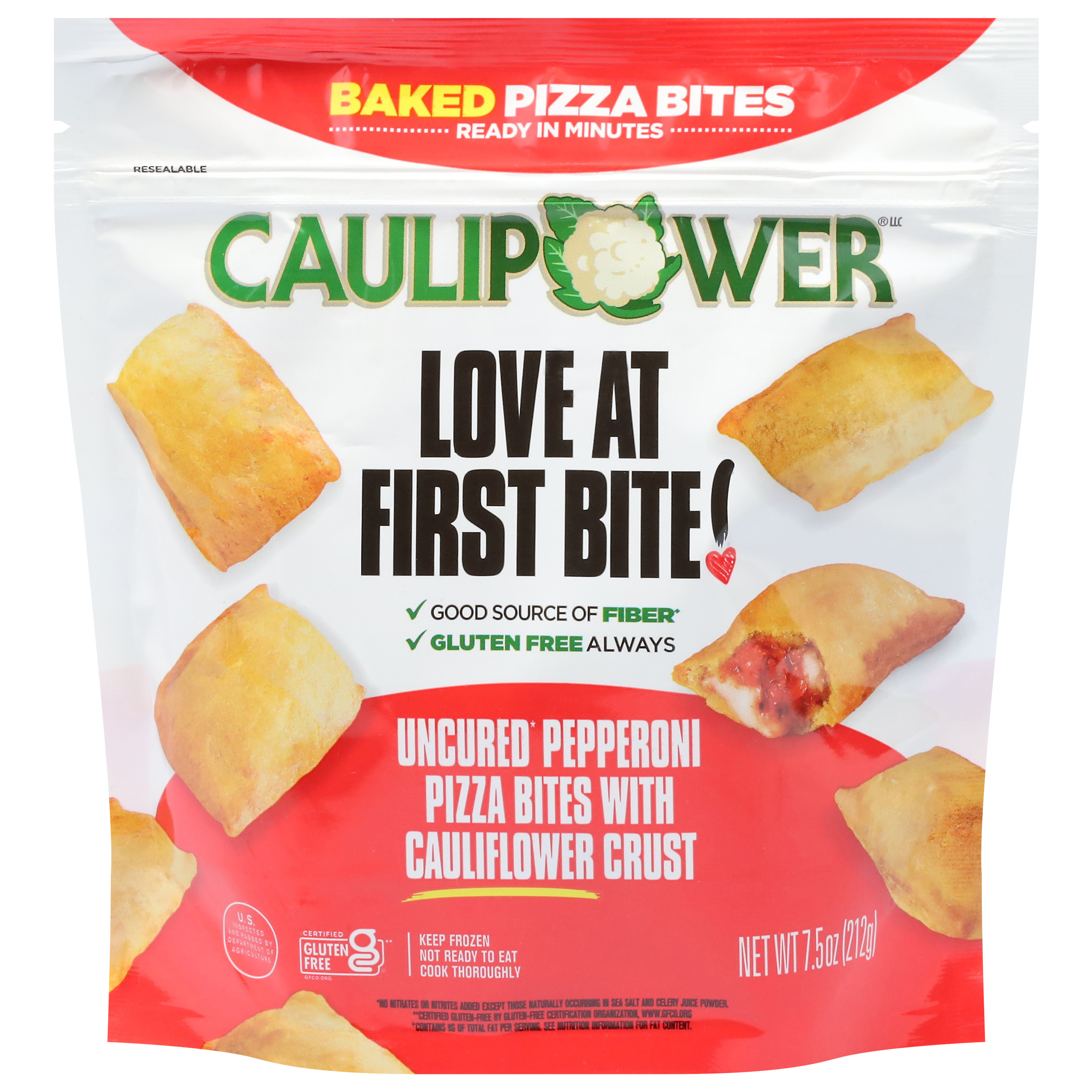 Caulipower Baked Uncured Pepperoni Pizza Bites with Cauliflower Crust