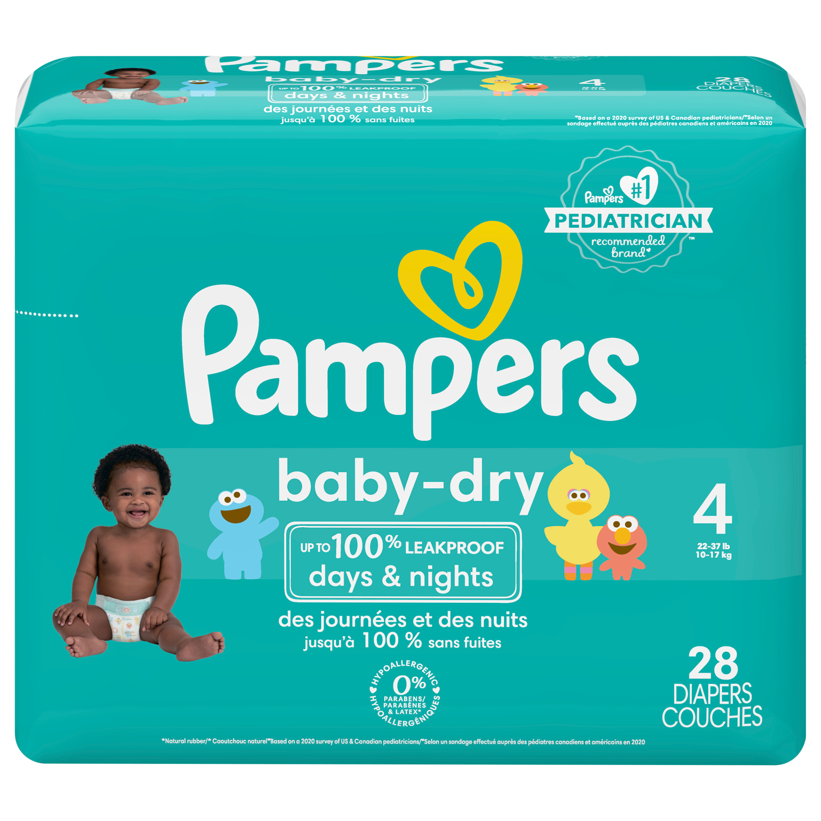 Pampers Baby Dry Diapers Size 4 28 Count