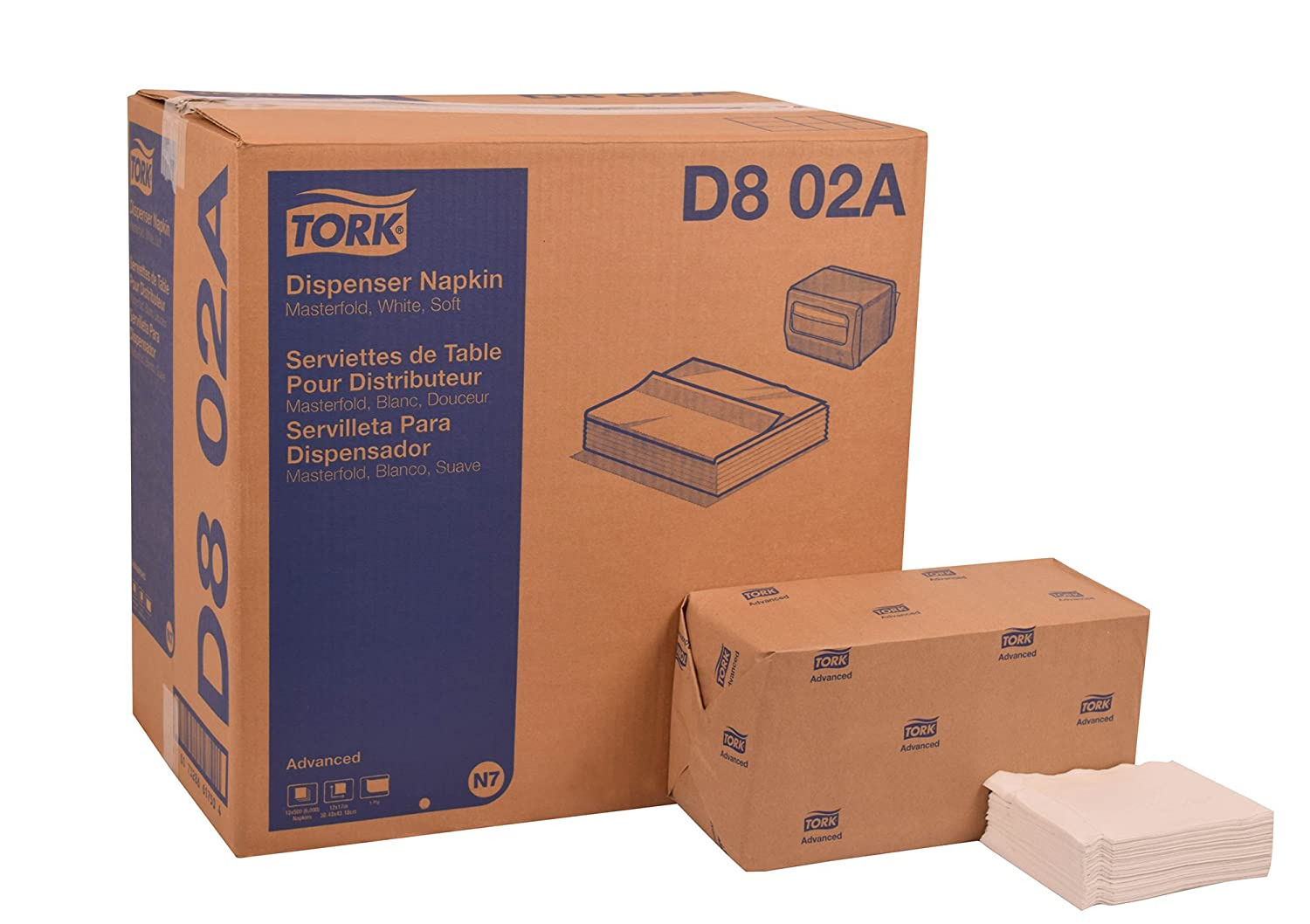 D802A WHT MORNAP NAPKIN 6M/CSADVANCED  12X17 12/500