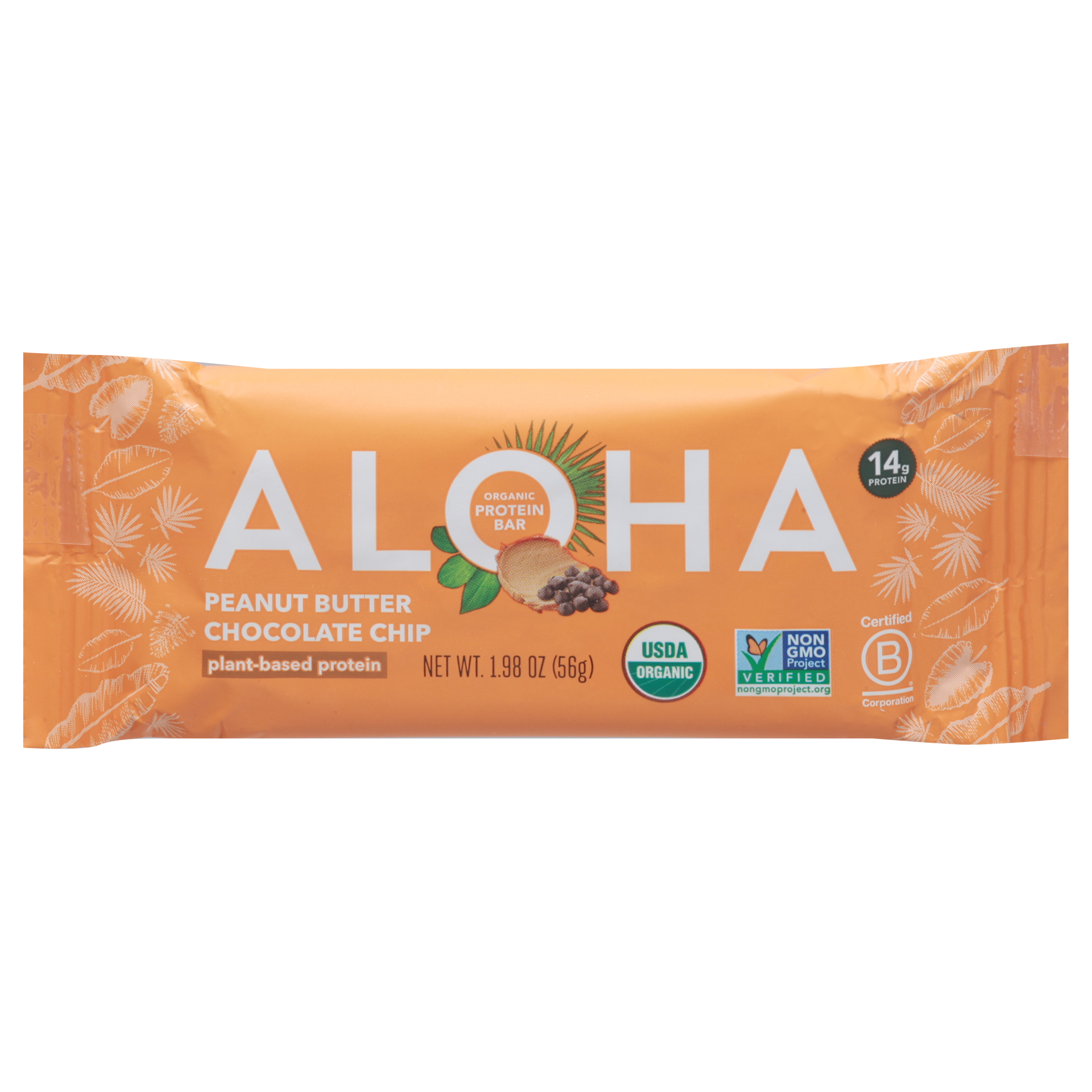 Aloha Organic Peanut Butter Chocolate Chip Protein Bar
