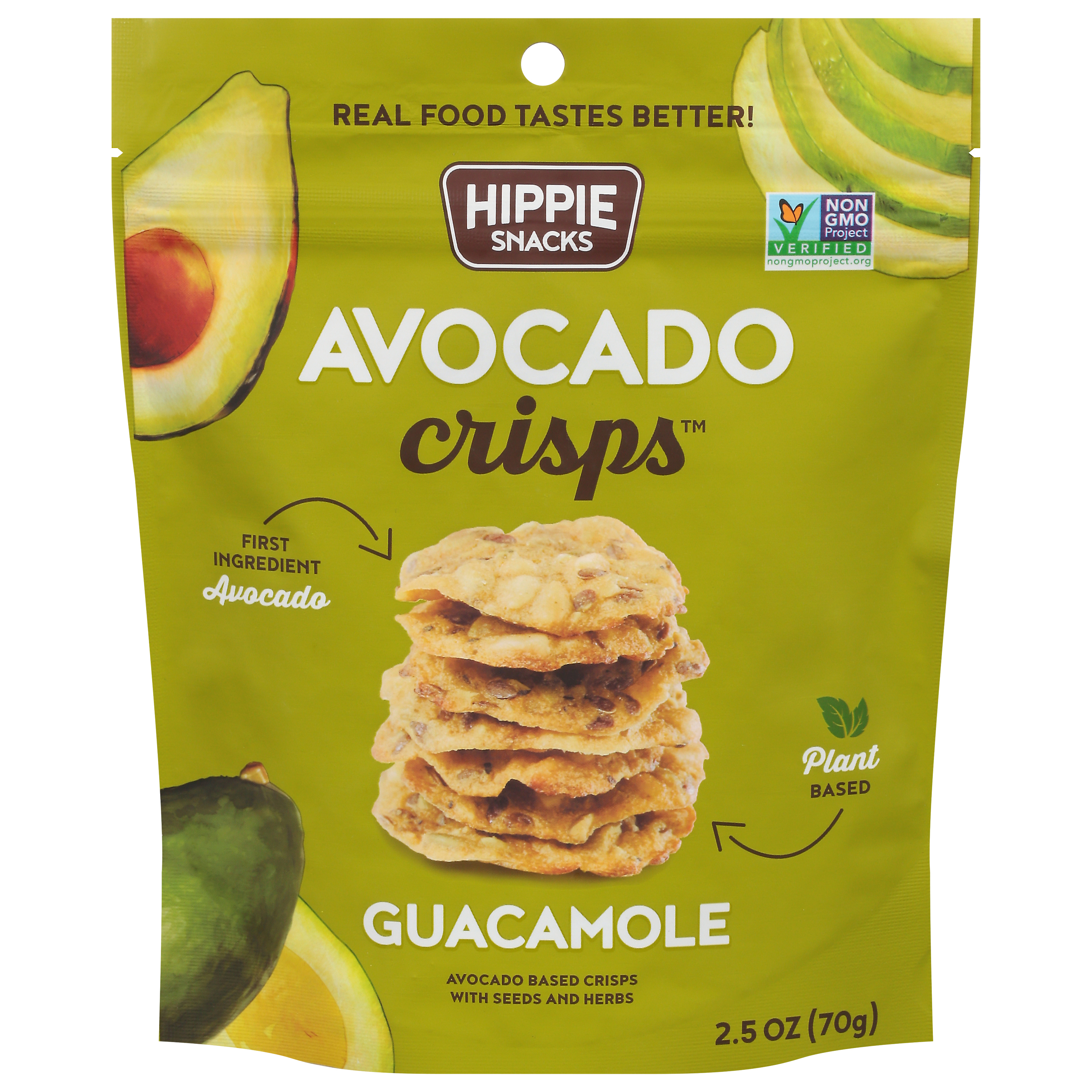 Hippie Snacks Guacamole Avocado Crisps