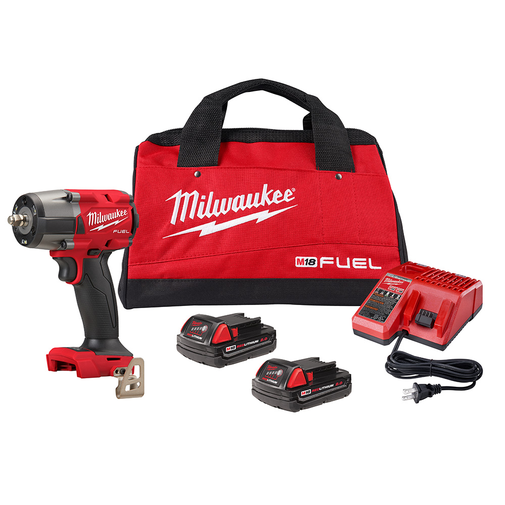 M18 FUEL™ 3/8 Mid-Torque Impact Wrench w/ Friction Ring CP2.0 Kit Image