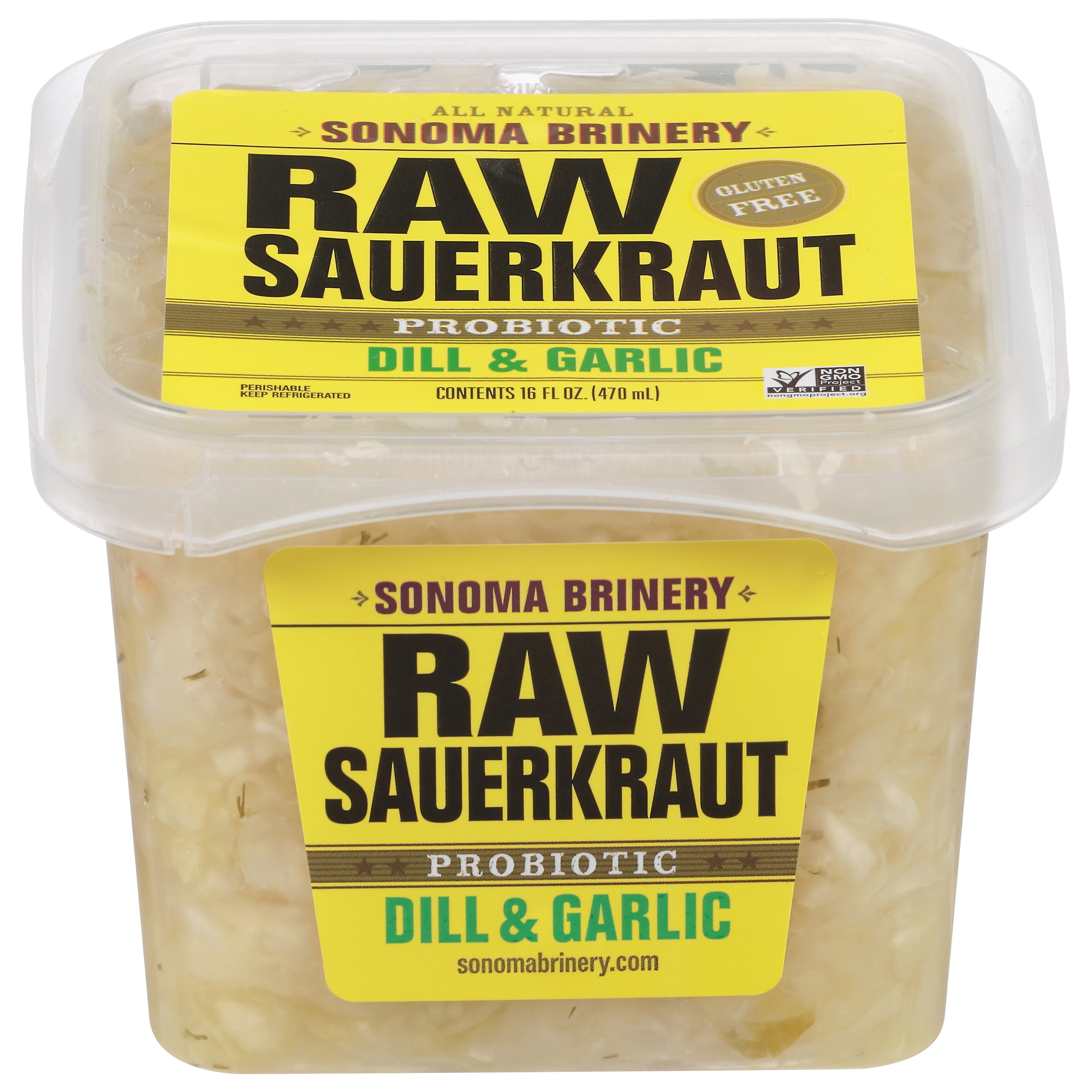Sonoma Brinery Probiotic Raw Garlic & Dill Sauerkraut