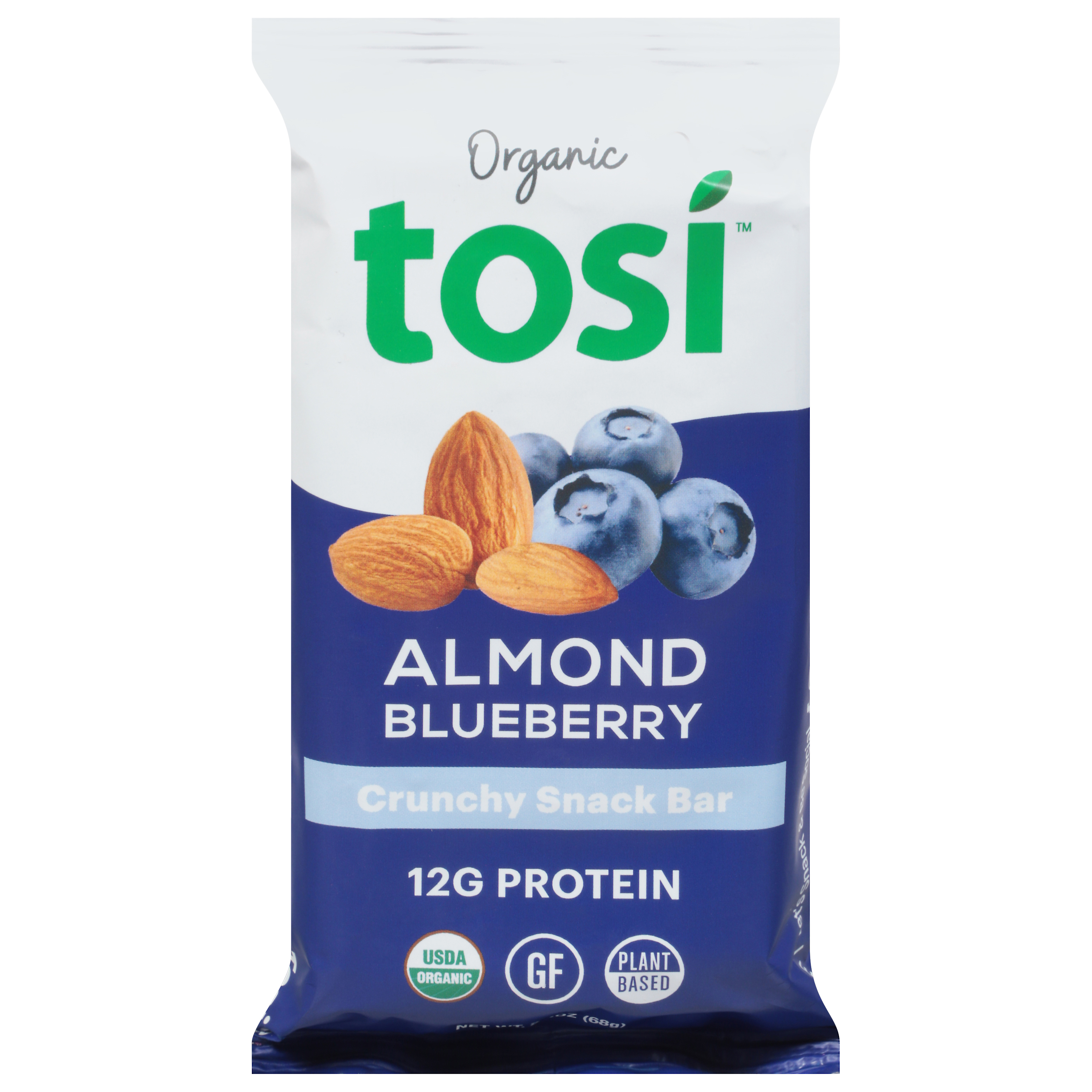 Tosi Crunchy Almond Blueberry Snack Bar