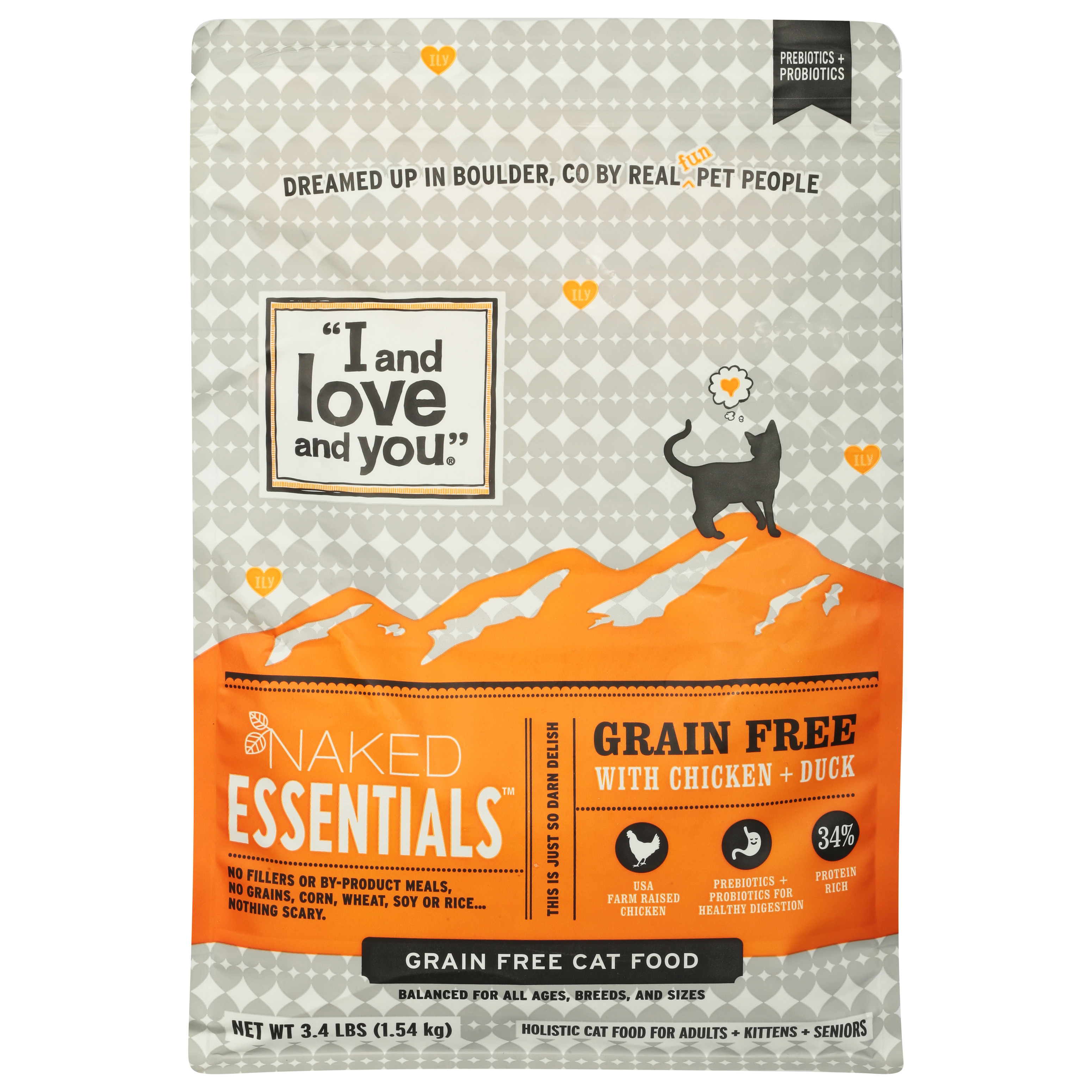 I and Love and You Naked Essentials Grain Free with Chicken + Duck Cat Food
