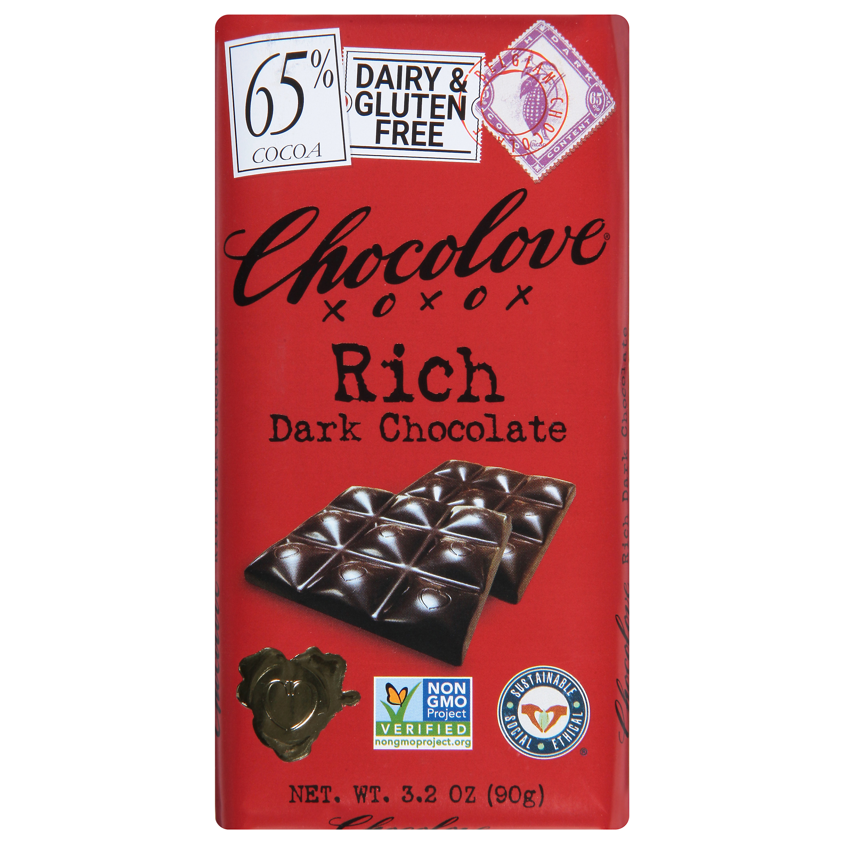 Chocolove 65% Cocoa Rich Dark Chocolate