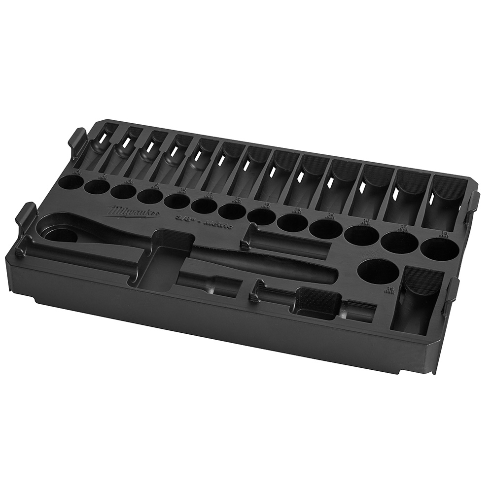 3/8 in. 32 Pc. Ratchet and Socket Set in PACKOUT™ - Metric Tray Image