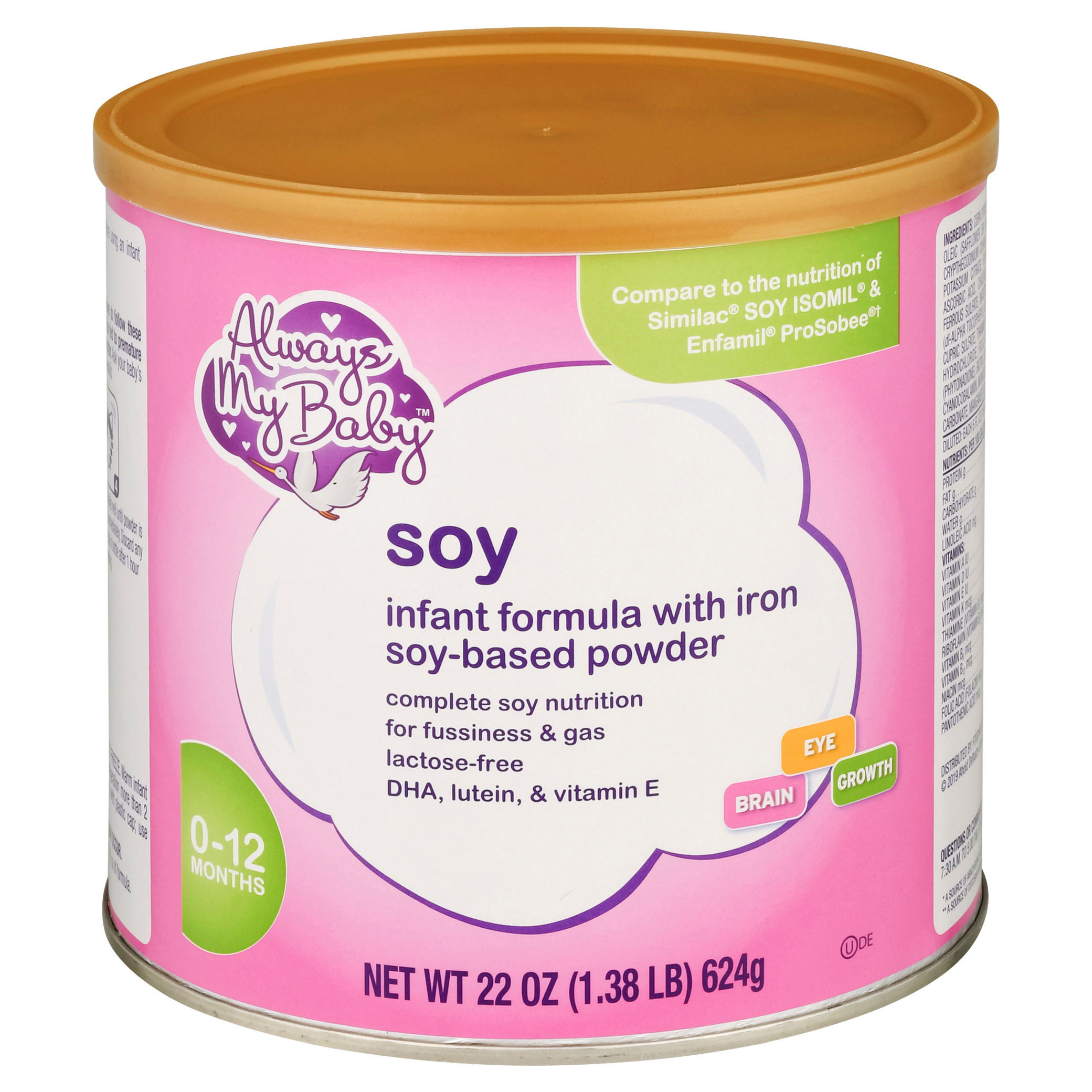 Always My Baby 012 Months SoyBased Powder Infant Formula 22 oz