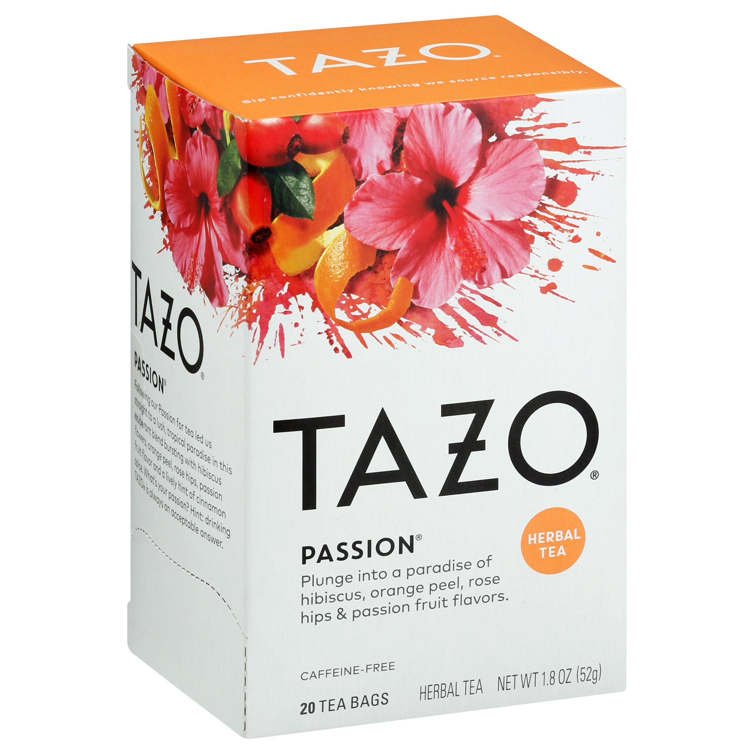 Tazo Bags Caffeine-Free Passion Herbal Tea
