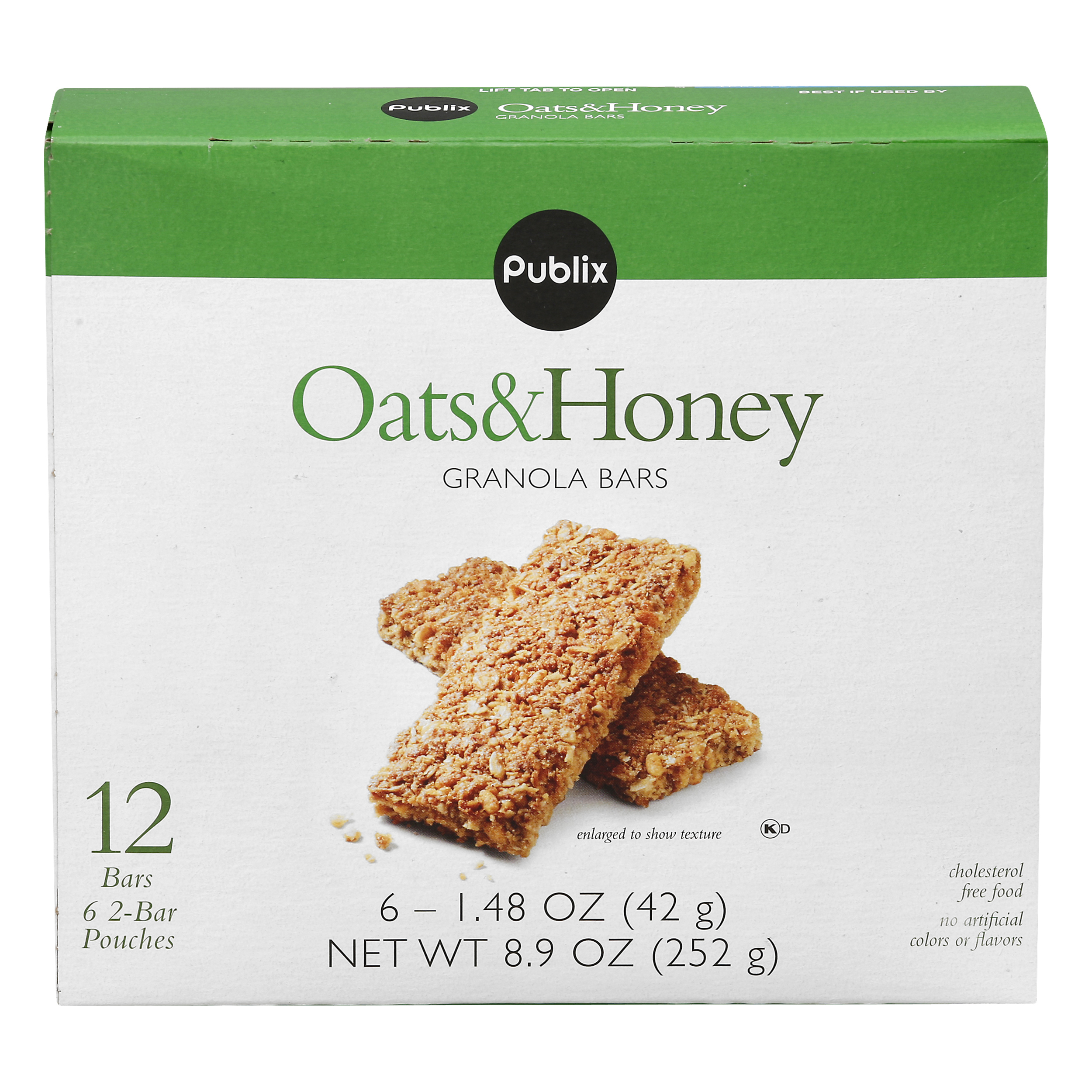 Publix Oats Honey Granola Bars 6 Ea Box