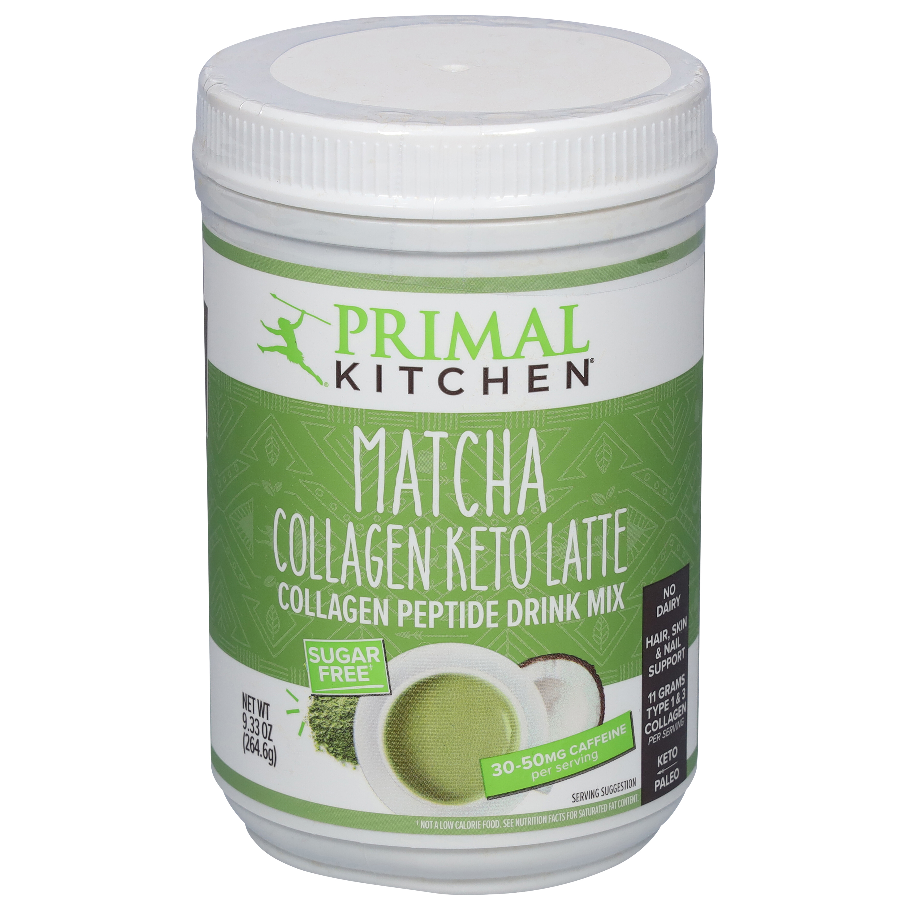 Primal Kitchen Collagen Keto Latte Collagen Peptide Matcha Drink Mix