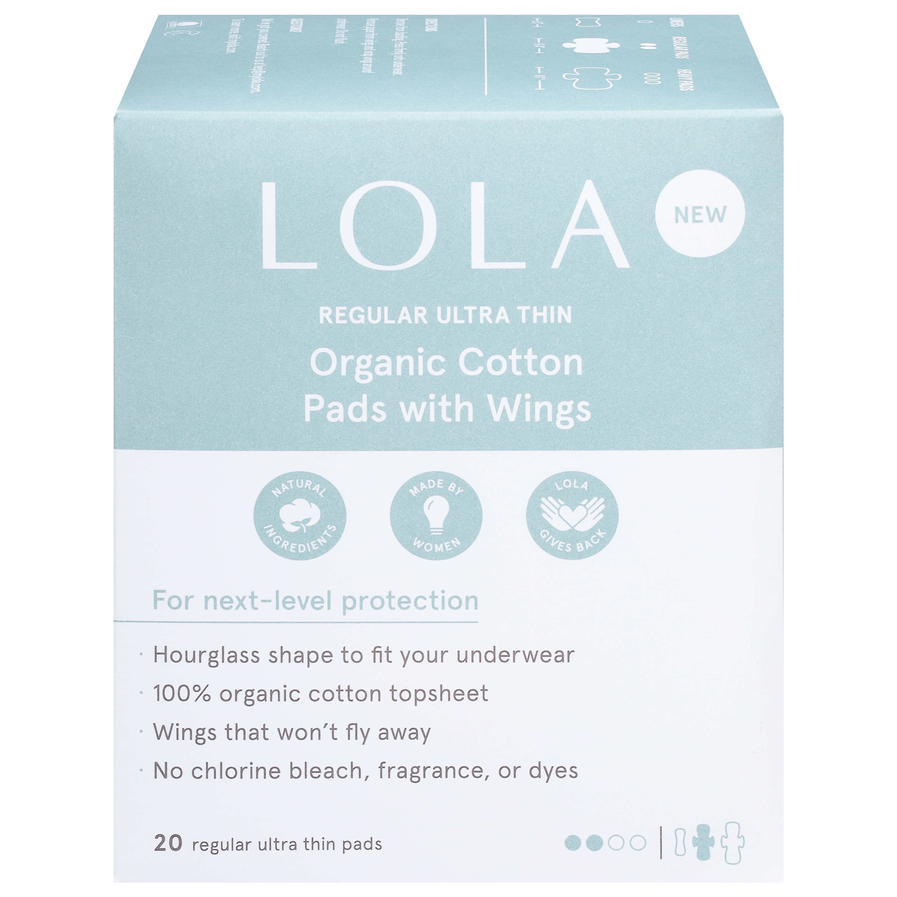 Lola Regular Ultra Thin Cotton Organic Pads