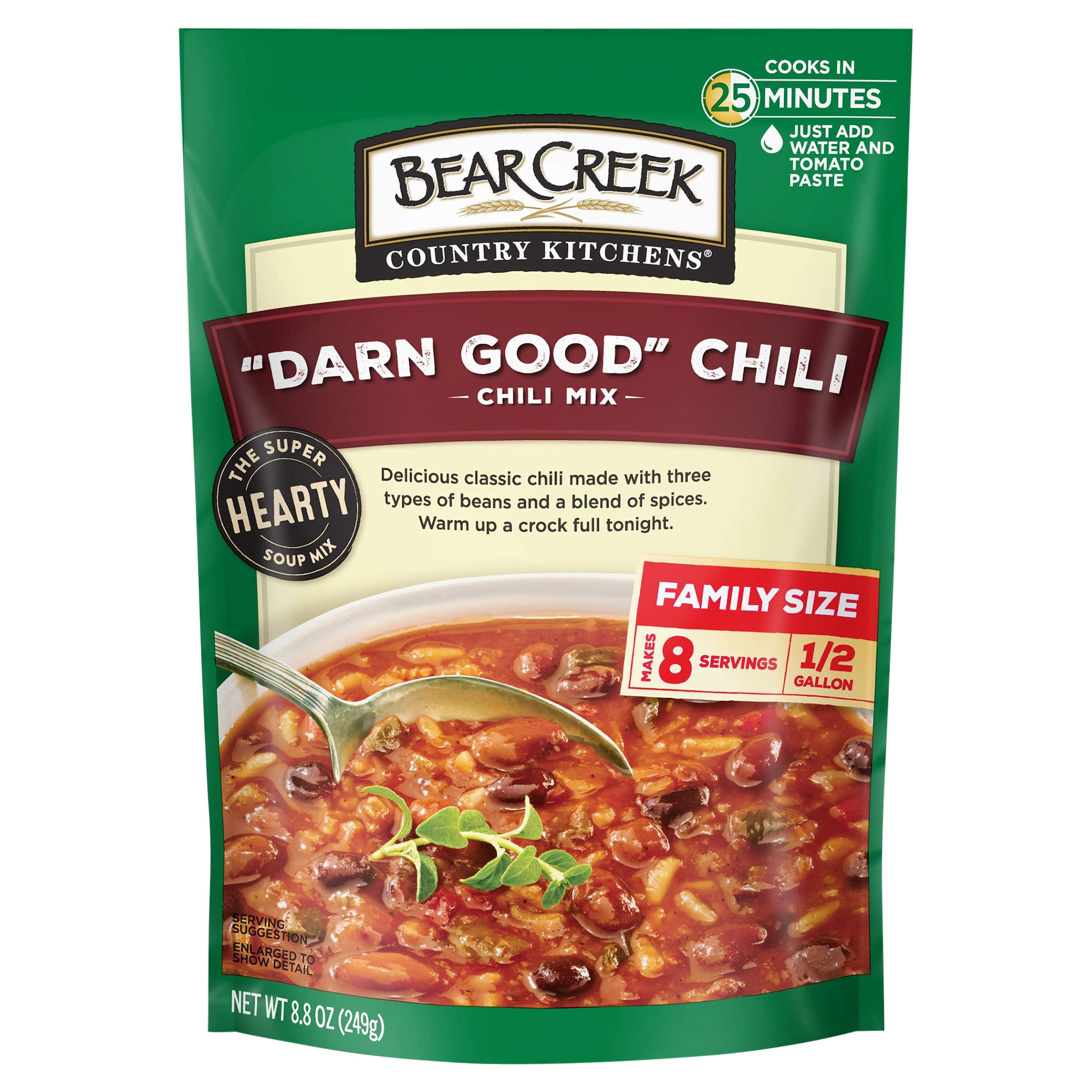 Bear Creek Country Kitchens Darn Good Chili Soup Mix, 8.8 oz Pouch