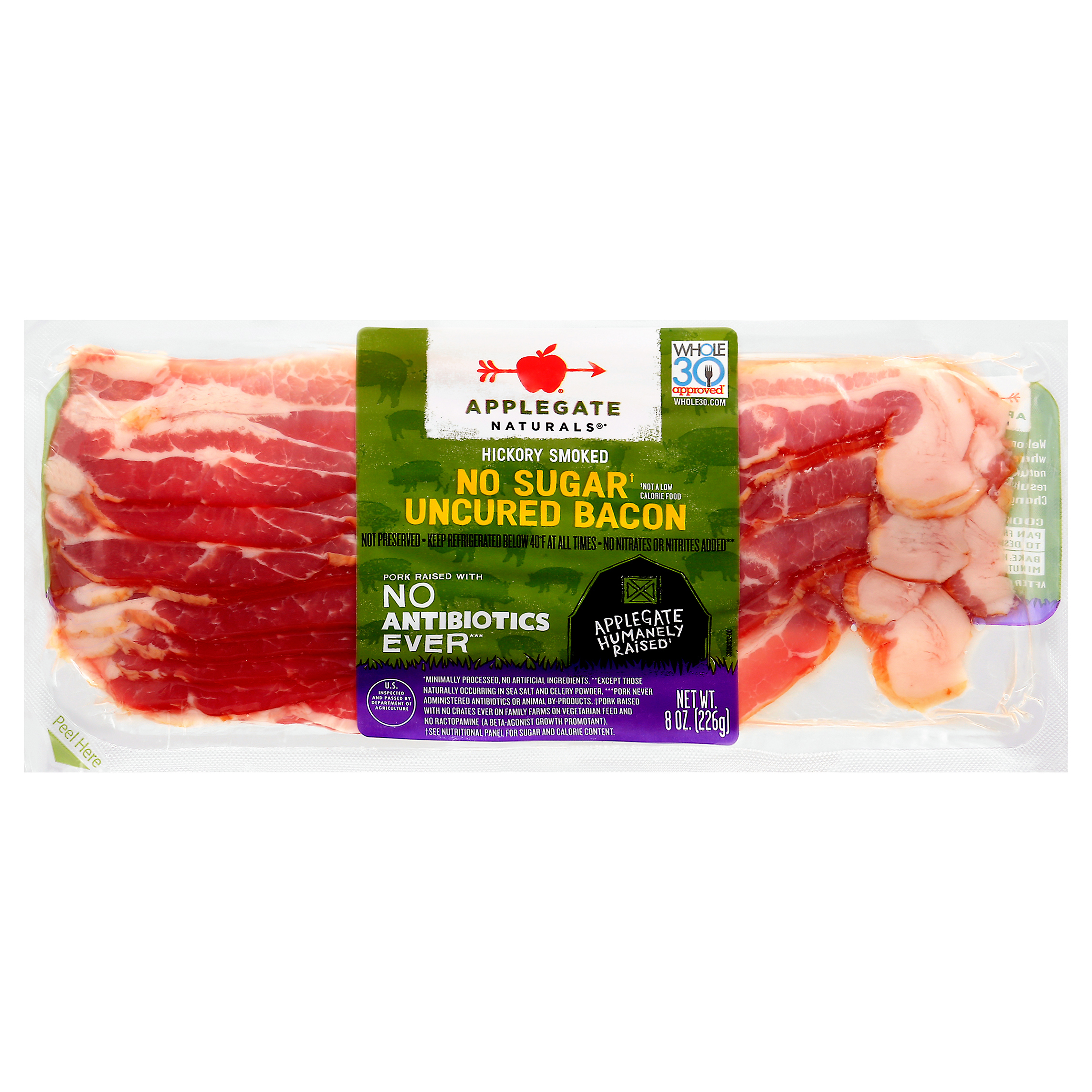 Applegate Naturals No Sugar Uncured Hickory Smoked Bacon
