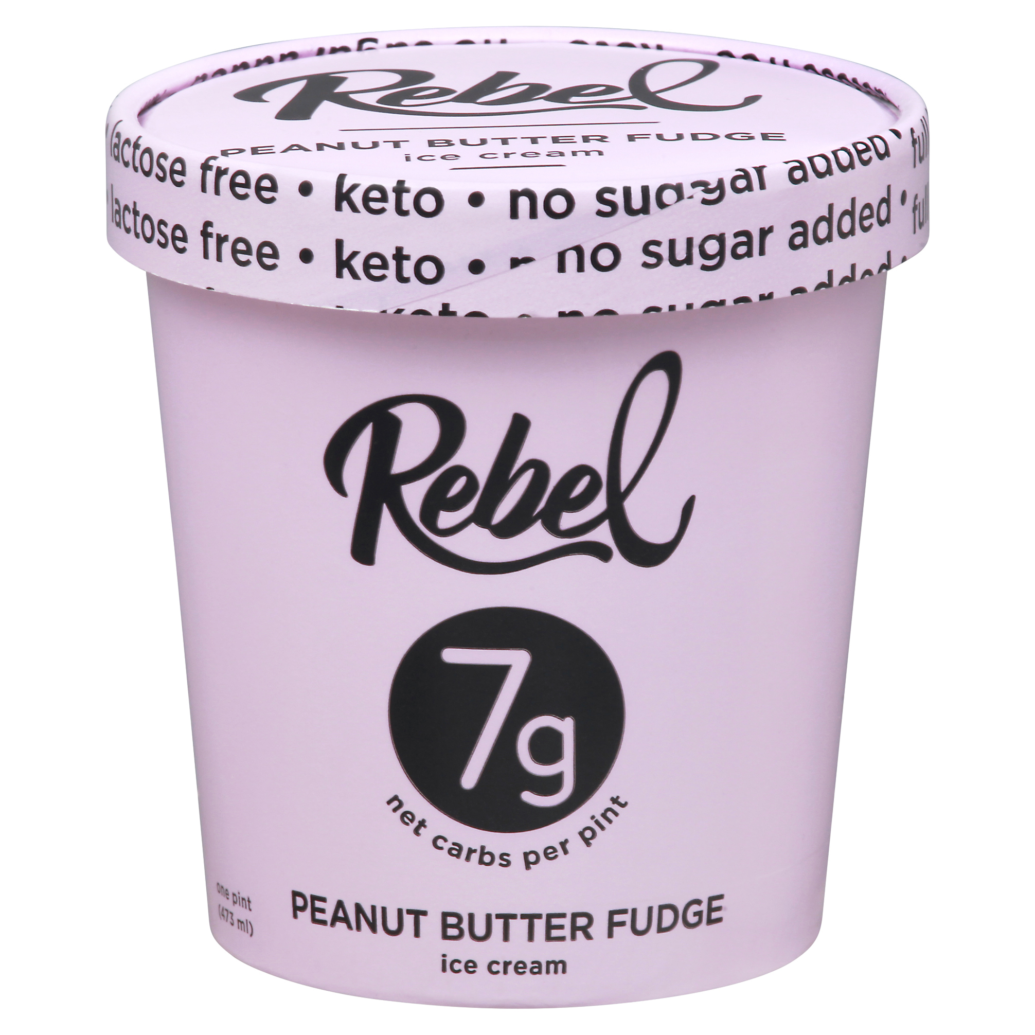 Rebel Peanut Butter Fudge Ice Cream