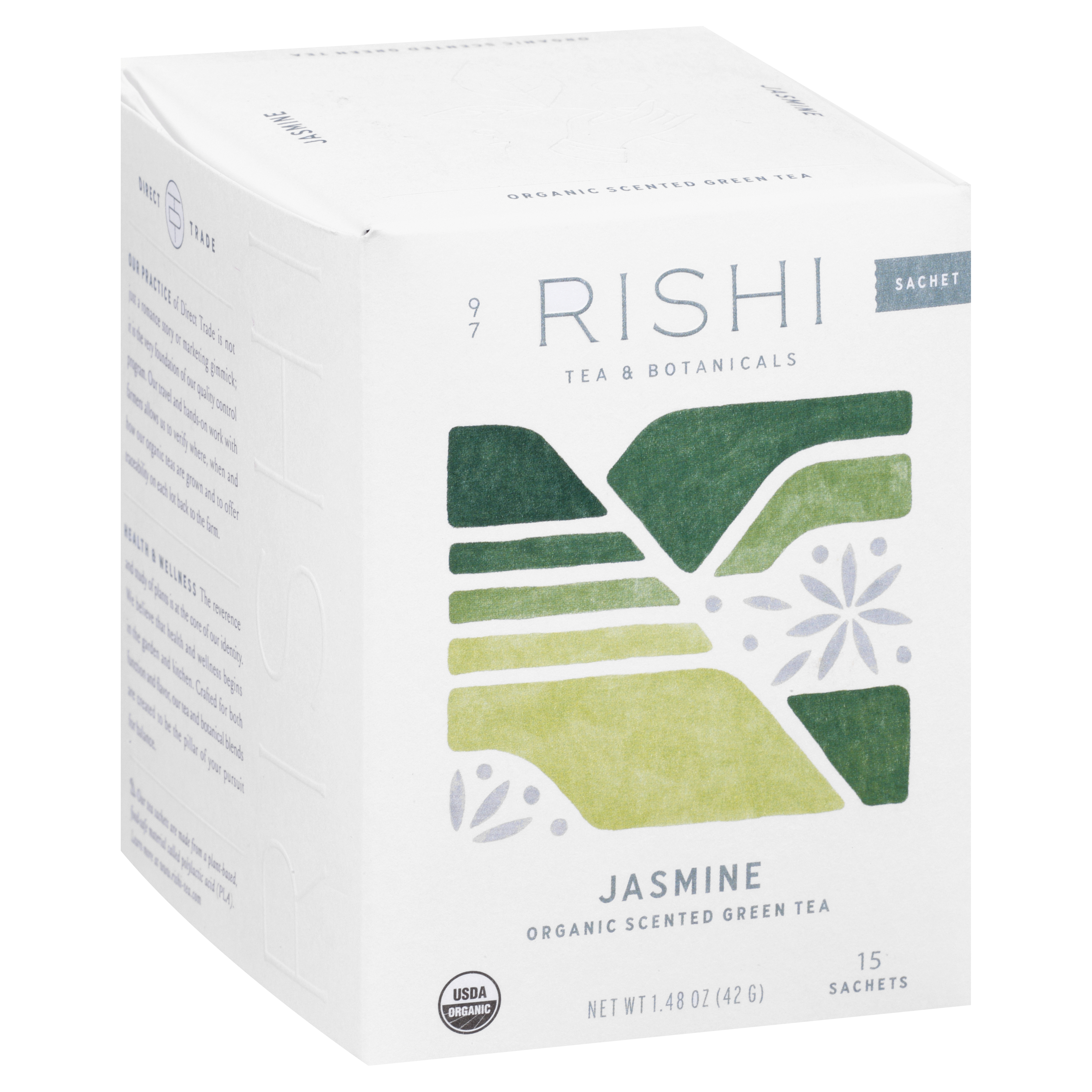 Rishi Organic Sachets Scented Jasmine Green Tea
