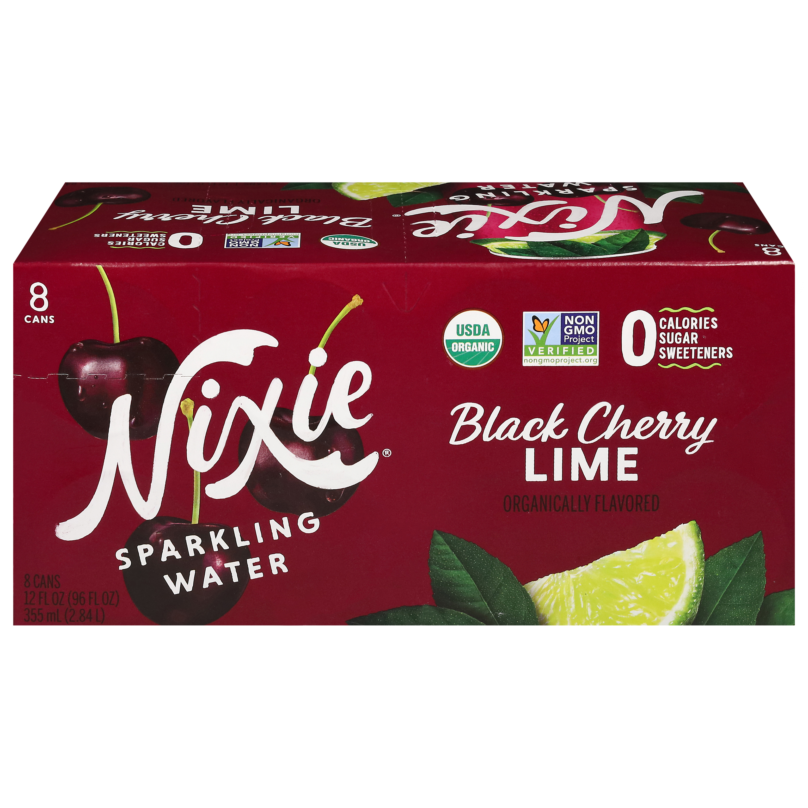 Nixie Black Cherry Lime Sparkling Water