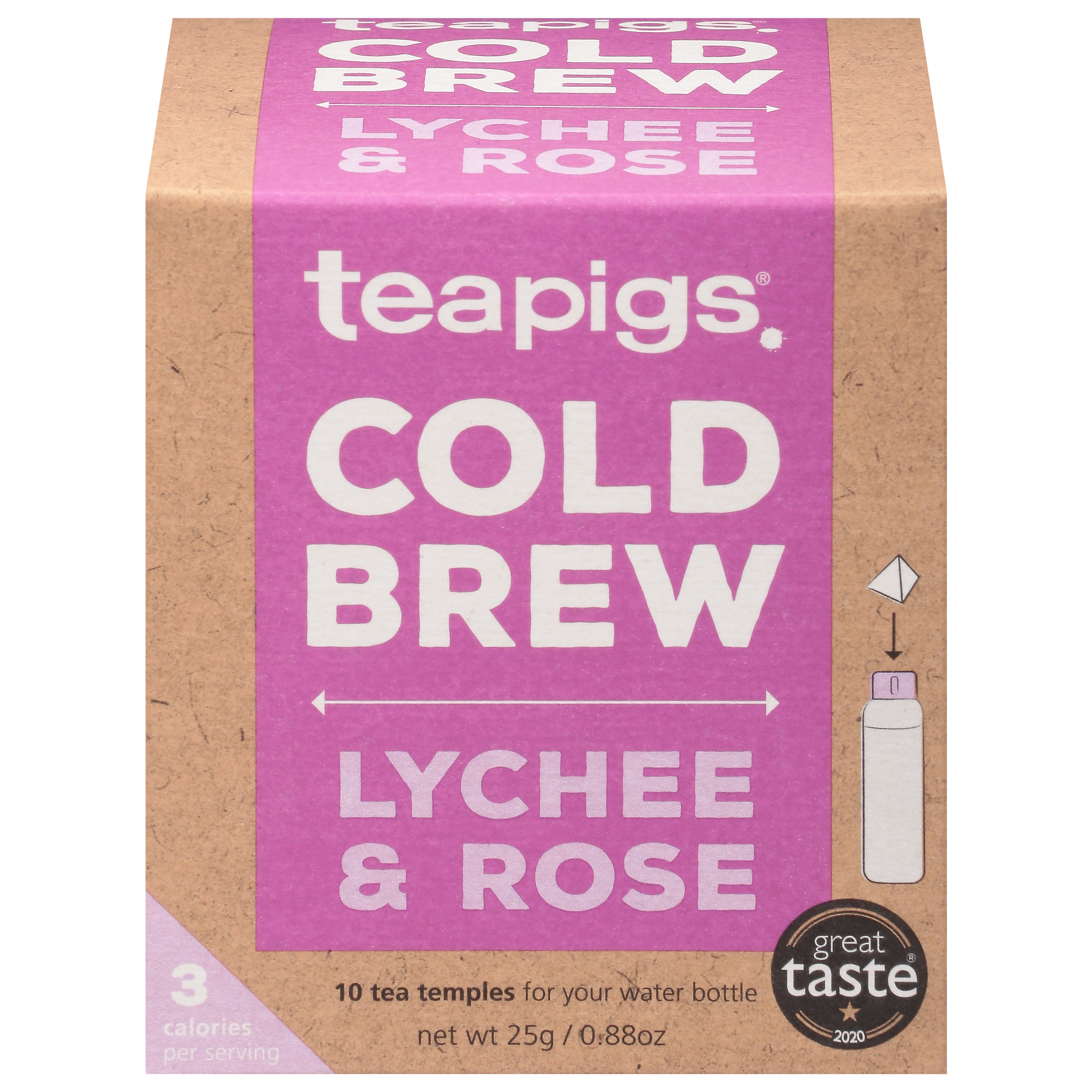 Teapigs Temples Cold Brew Lychee & Rose Tea