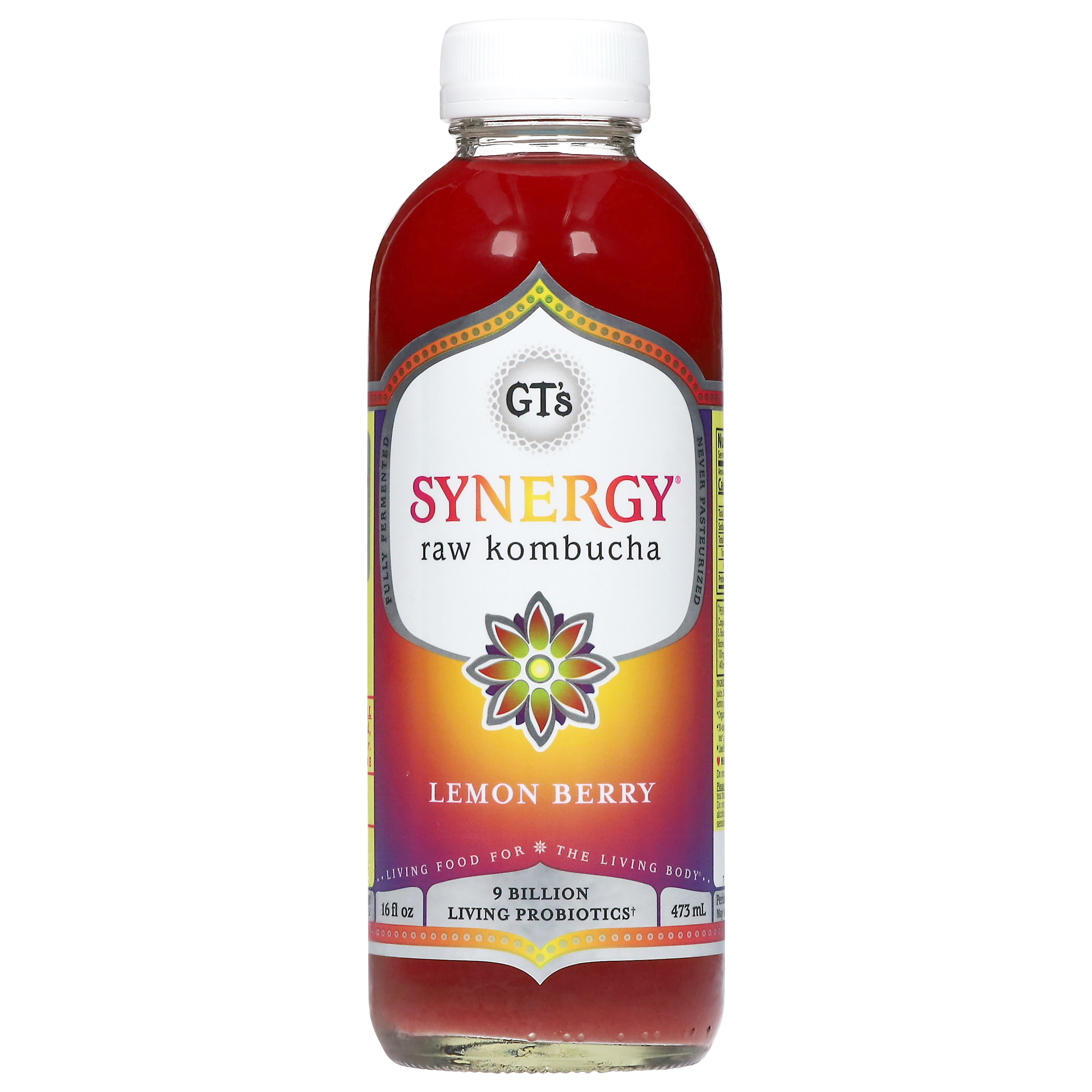 GT's Synergy Raw Lemon Berry Kombucha