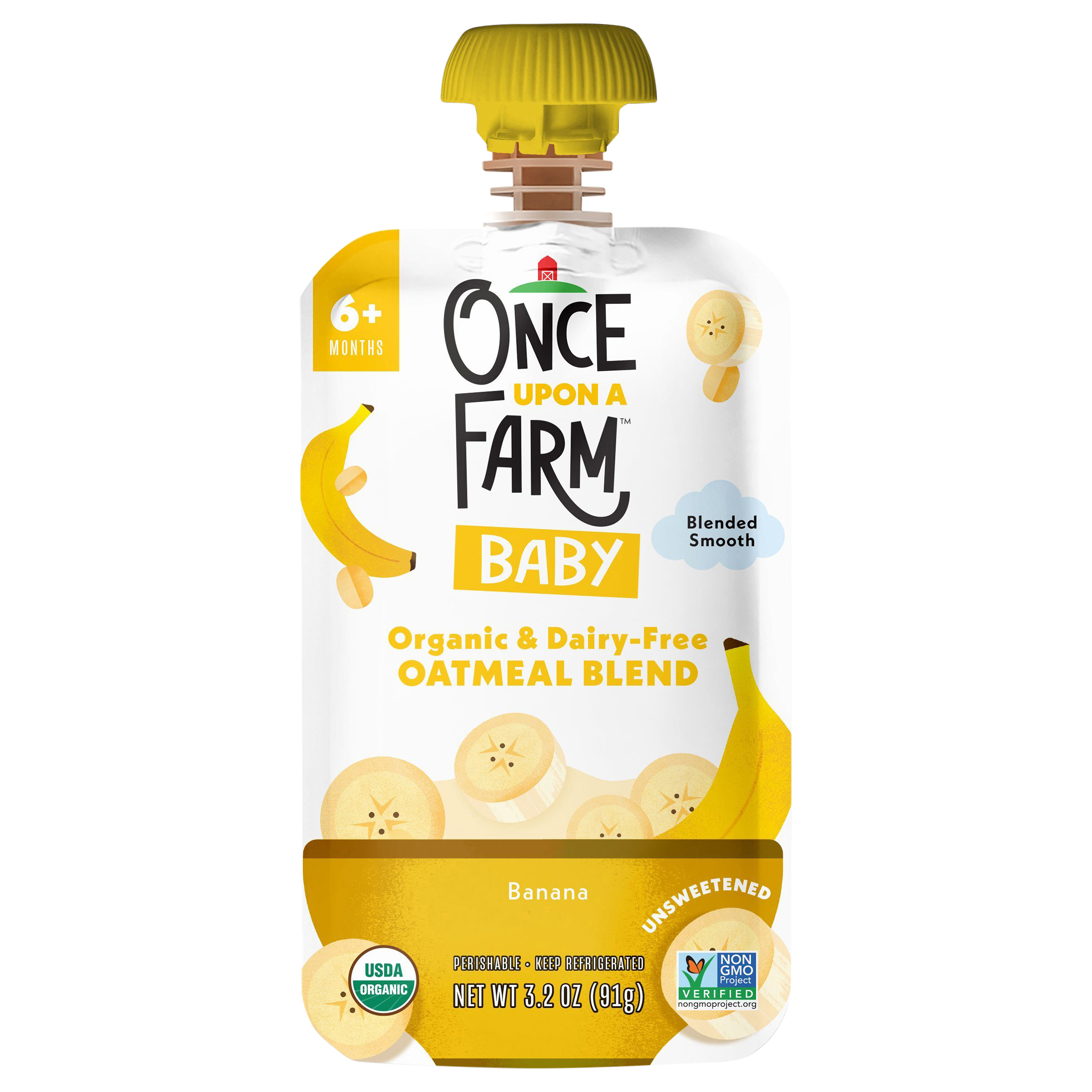 Once Upon a Farm Baby Oatmeal Banana Pouch,