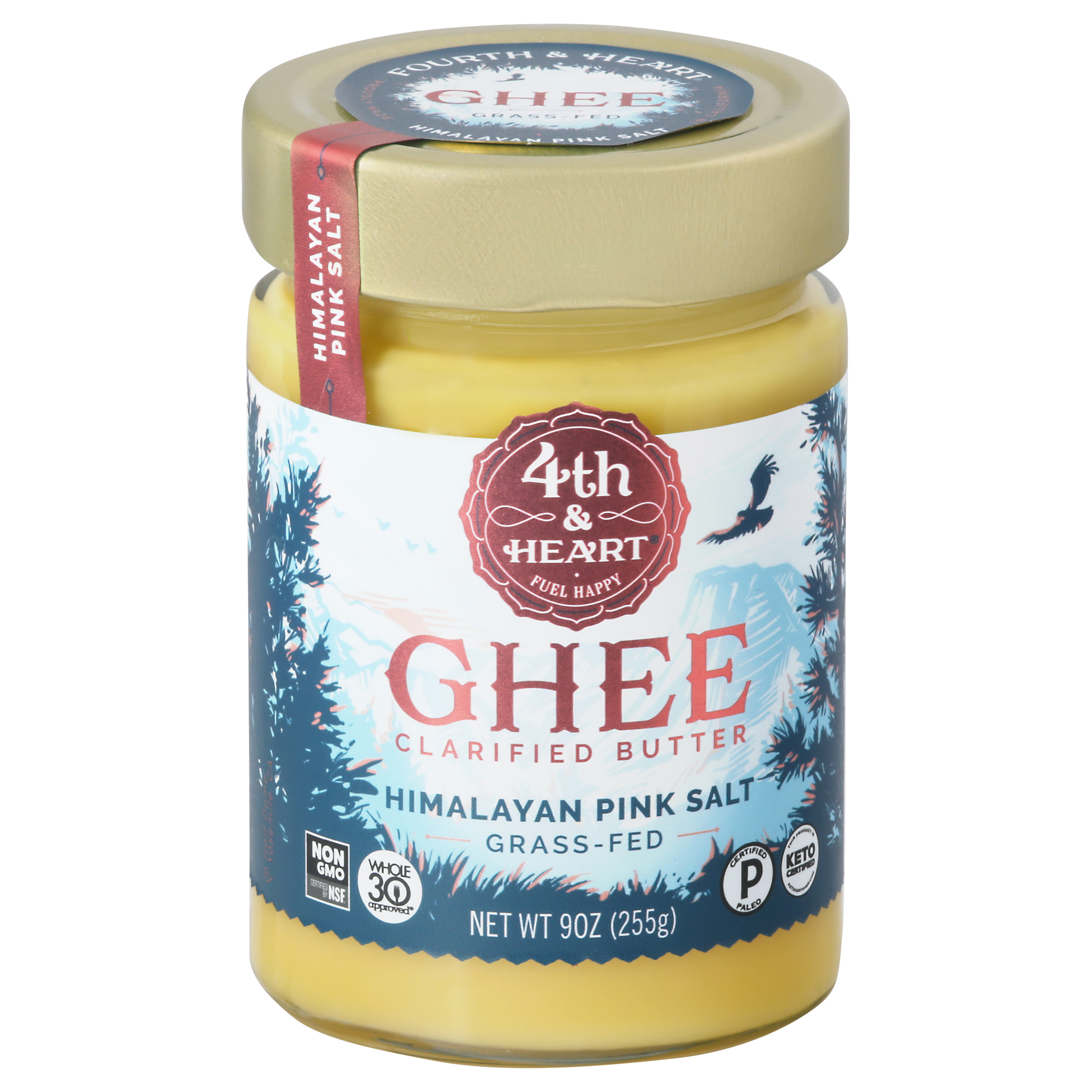 4th & Heart Clarified Butter Himalayan Pink Salt Ghee
