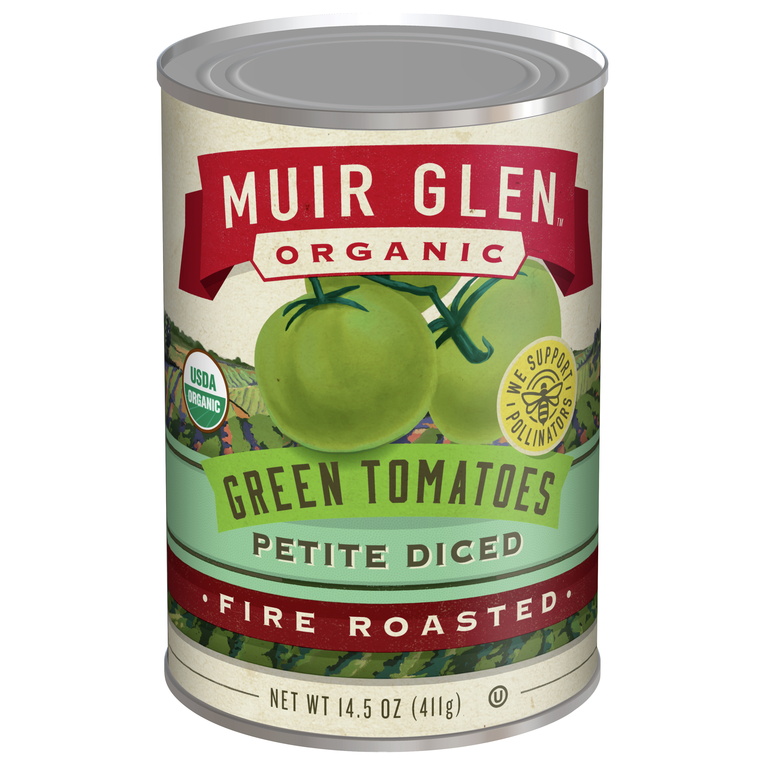 Muir Glen Organic Petite Diced Fire Roasted Green Tomatoes,