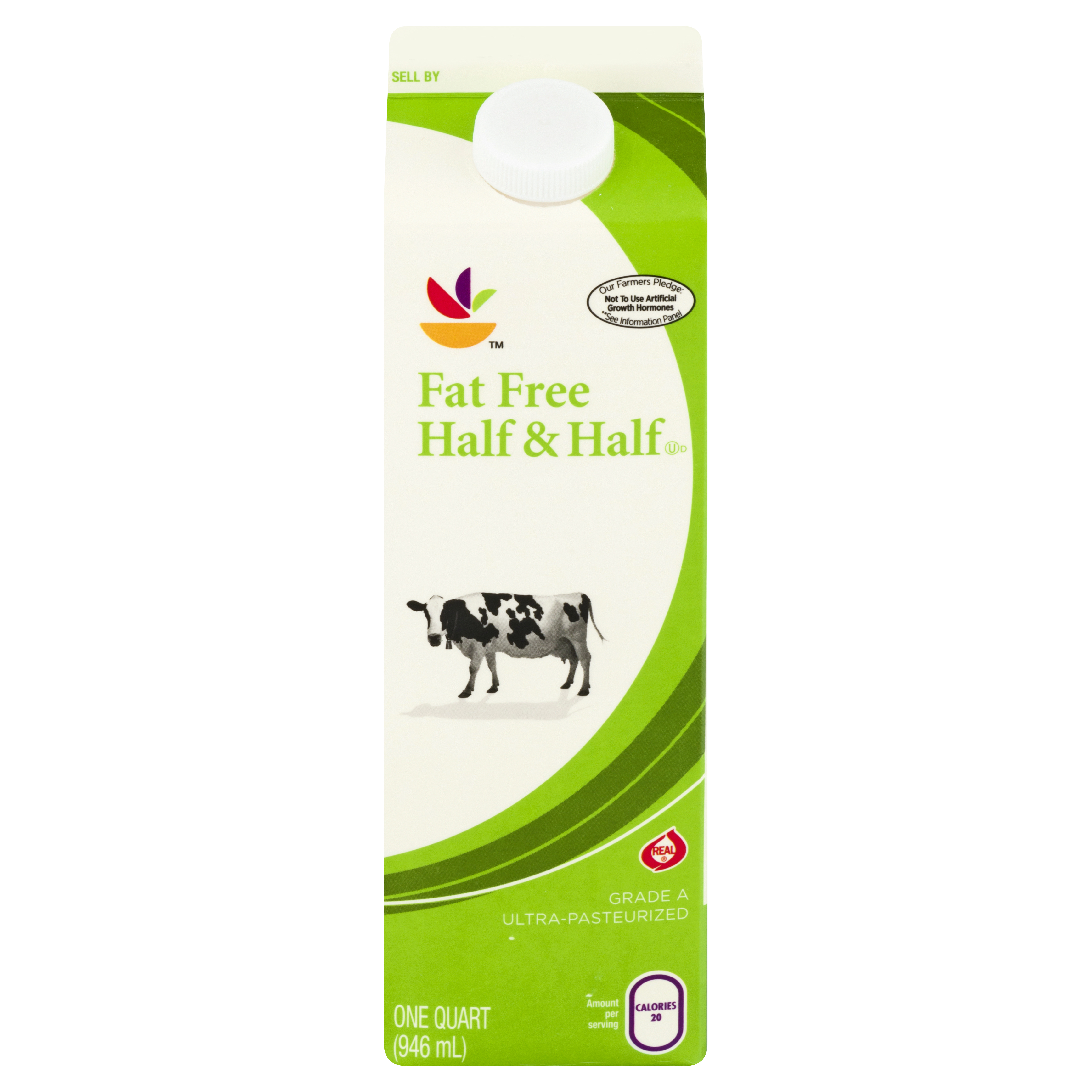 Ahold Fat Free Half & Half 1 qt CARTON