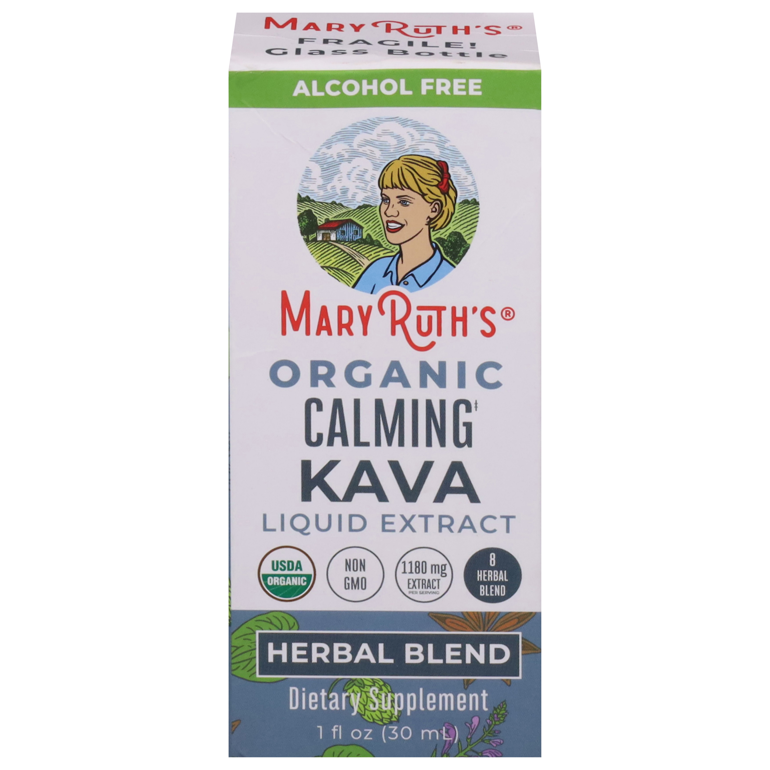 MaryRuth's Liquid Extract Herbal Blend 1180 mg Organic Calming Kava