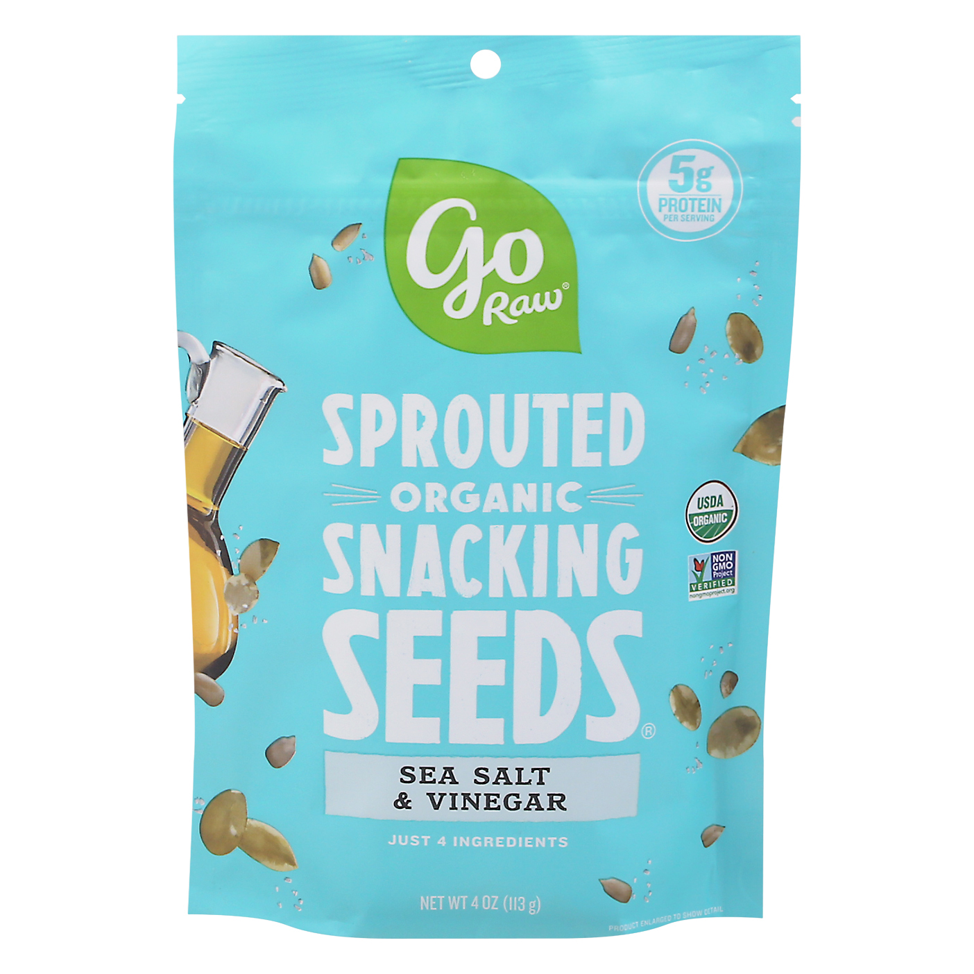 Go Raw Organic Sprouted Sea Salt & Vinegar Snacking Seeds