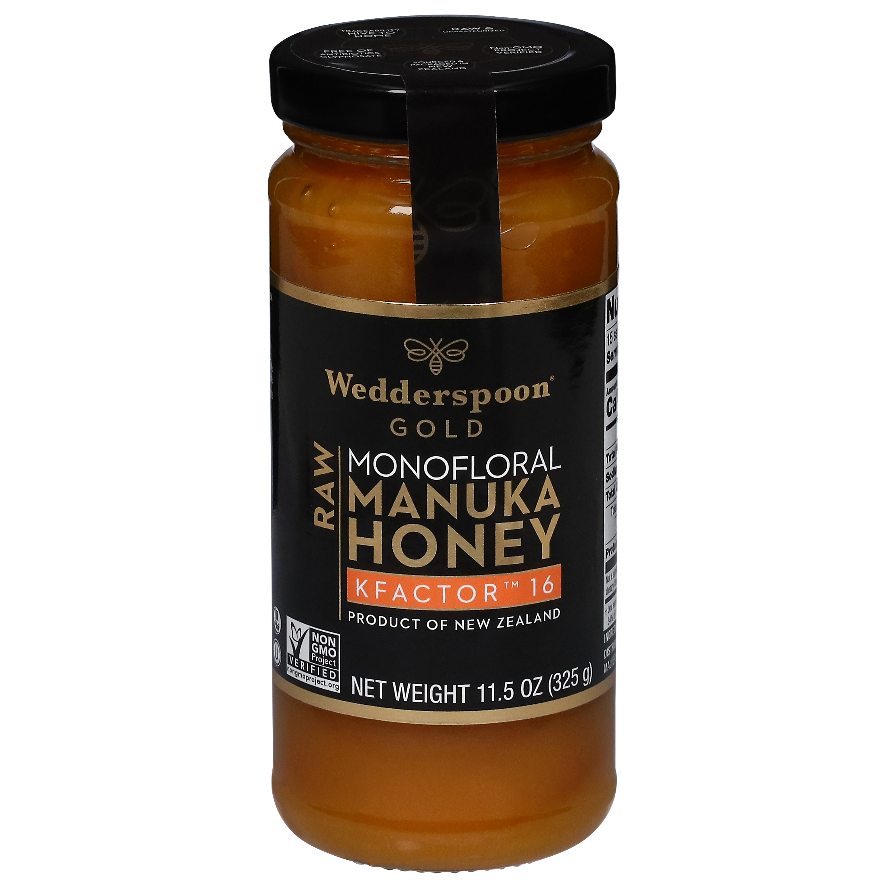 Wedderspoon Raw Gold Monofloral Manuka Honey