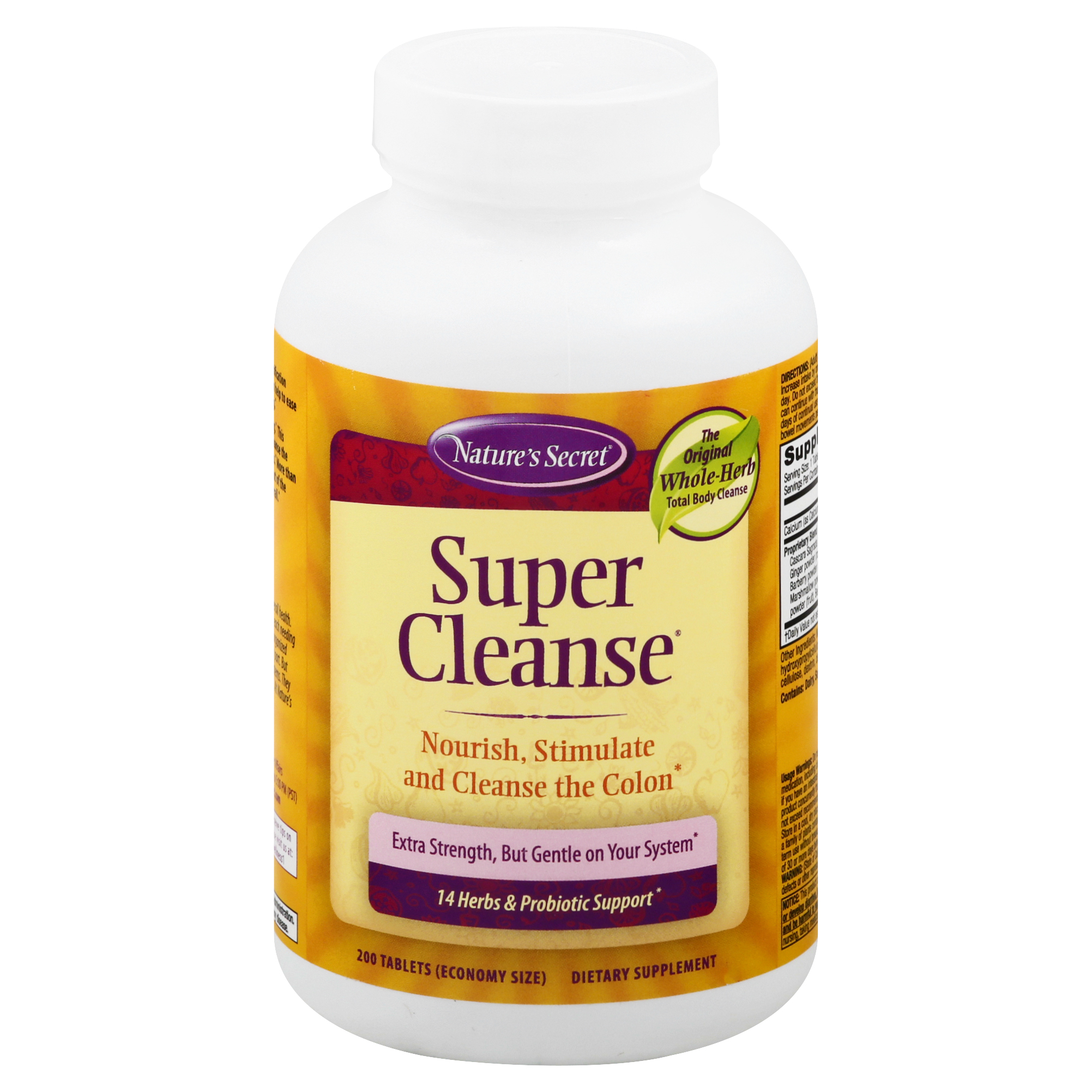 Natures Secret Tablets Economy Size Super Cleanse