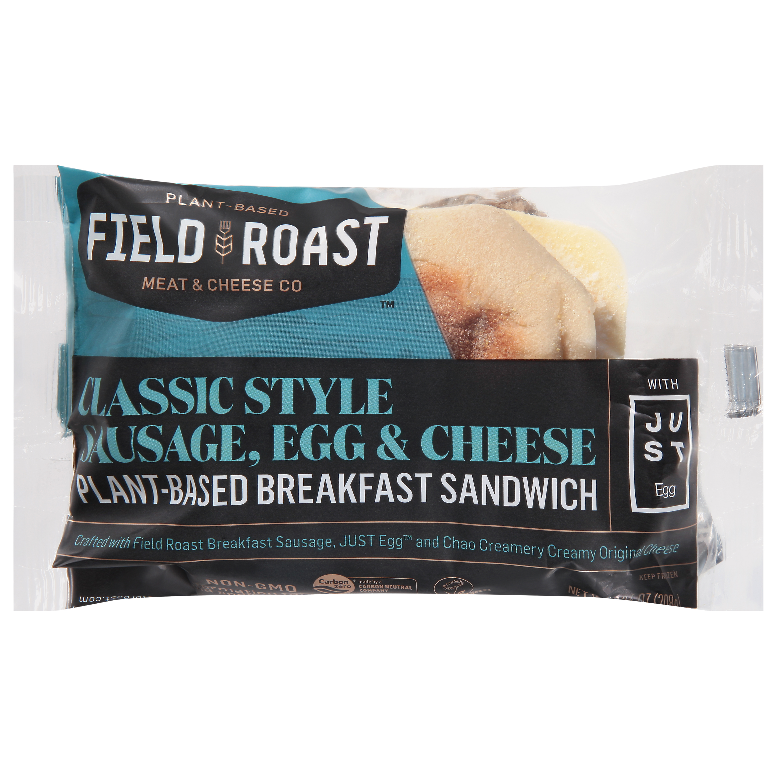 Field Roast Classic Style Sausage, Egg & Cheese Breakfast Sandwich