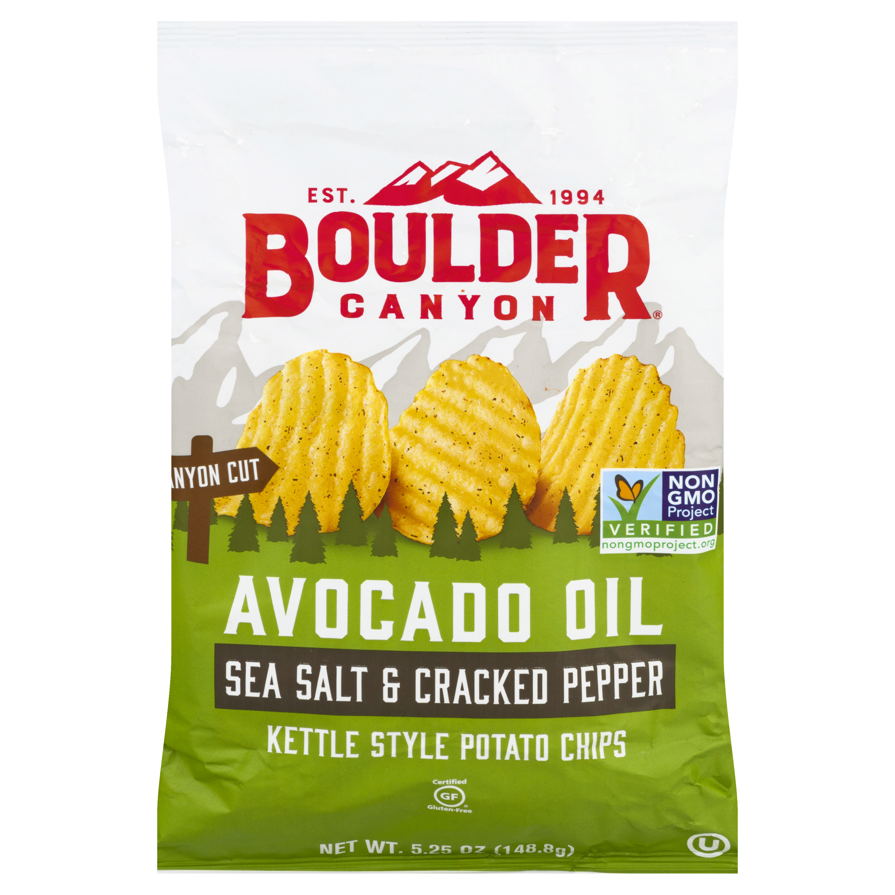 Boulder Canyon Avocado Oil Kettle Style Sea Salt & Cracked Pepper Potato Chips