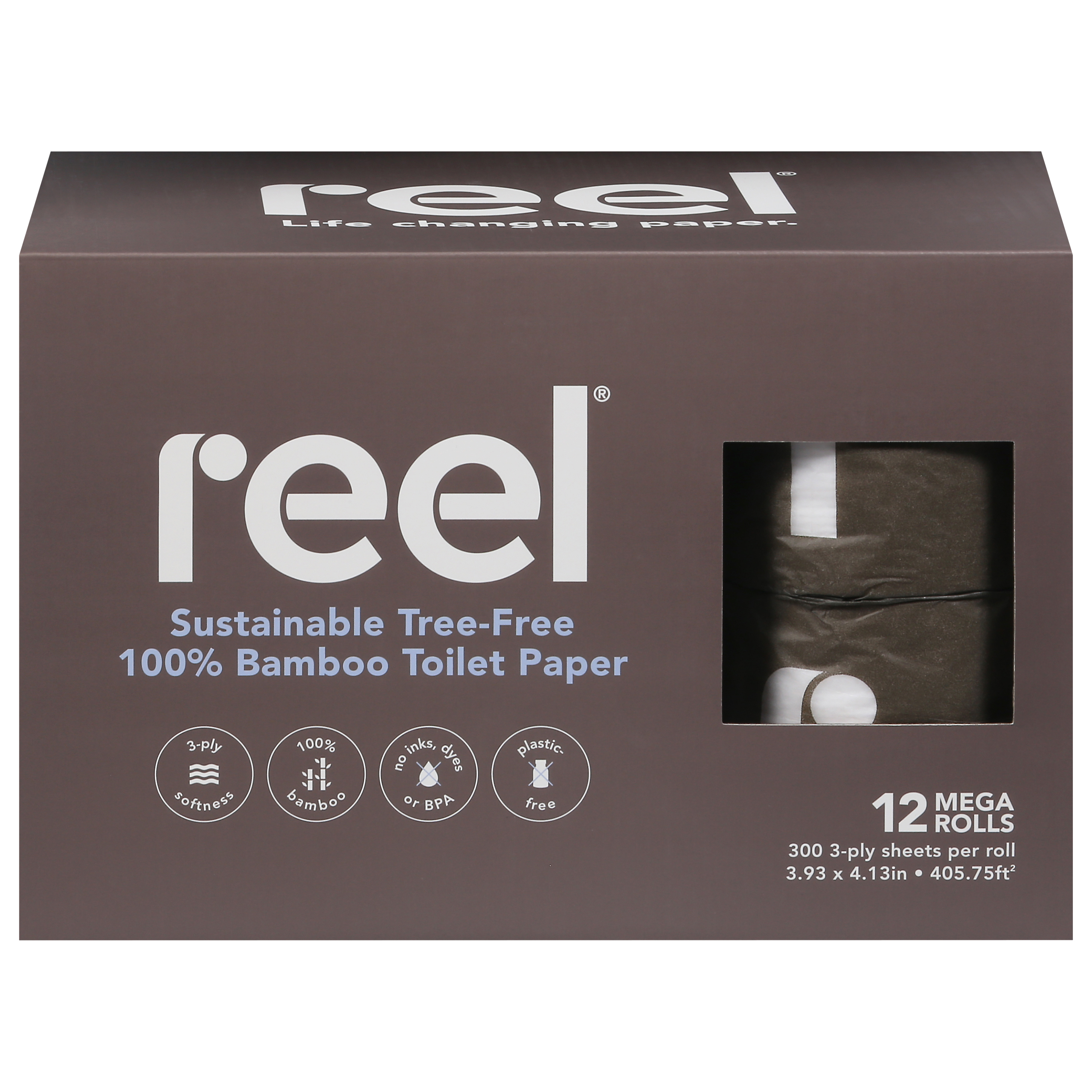 Reel 100% Bamboo Mega Rolls Toilet Paper
