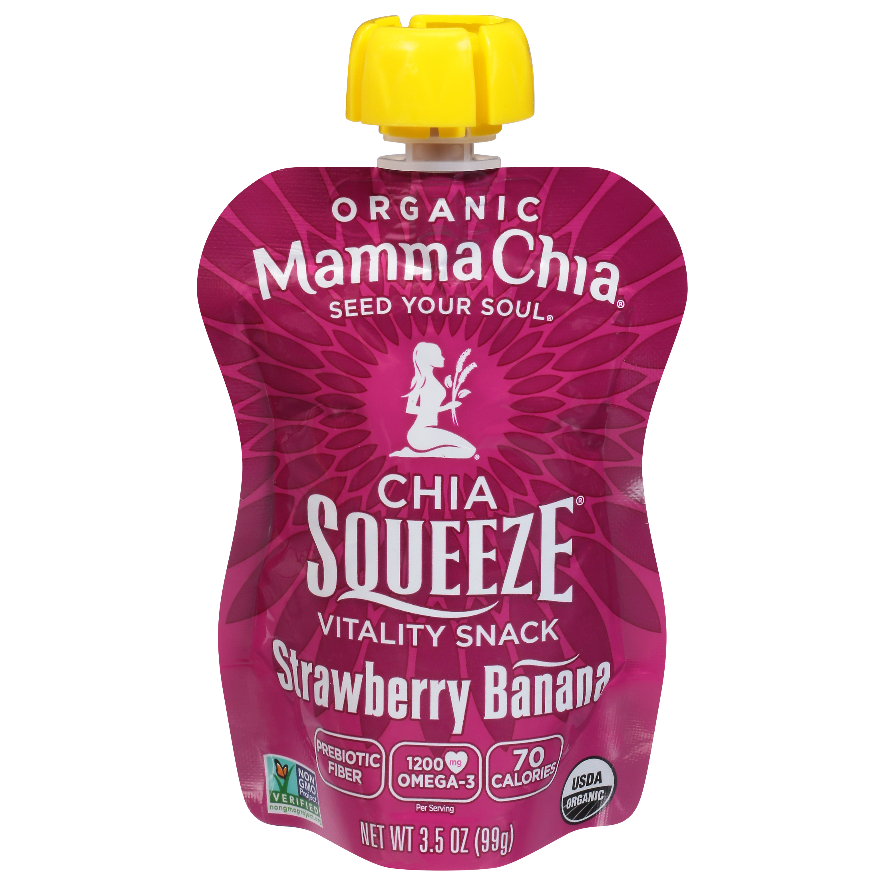 Mamma Chia Squeeze Organic Strawberry Banana Vitality Snack