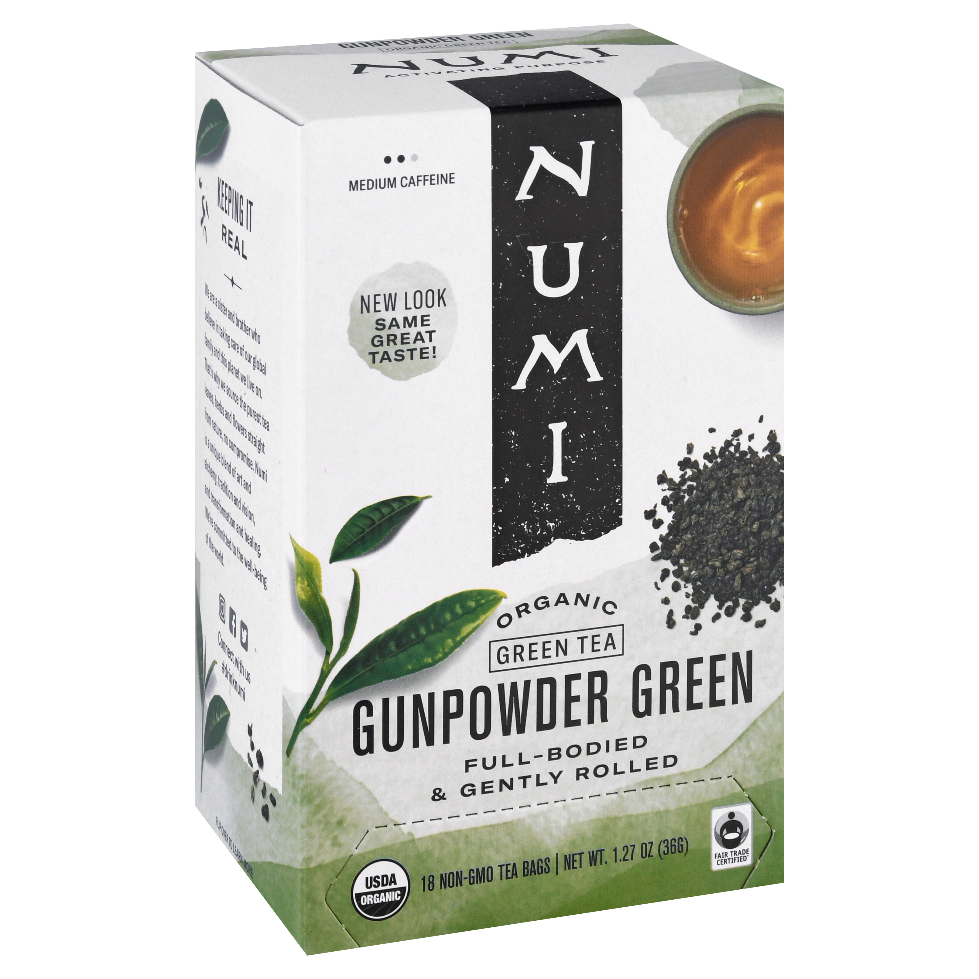 Numi Organic Gunpowder Green Tea Bags