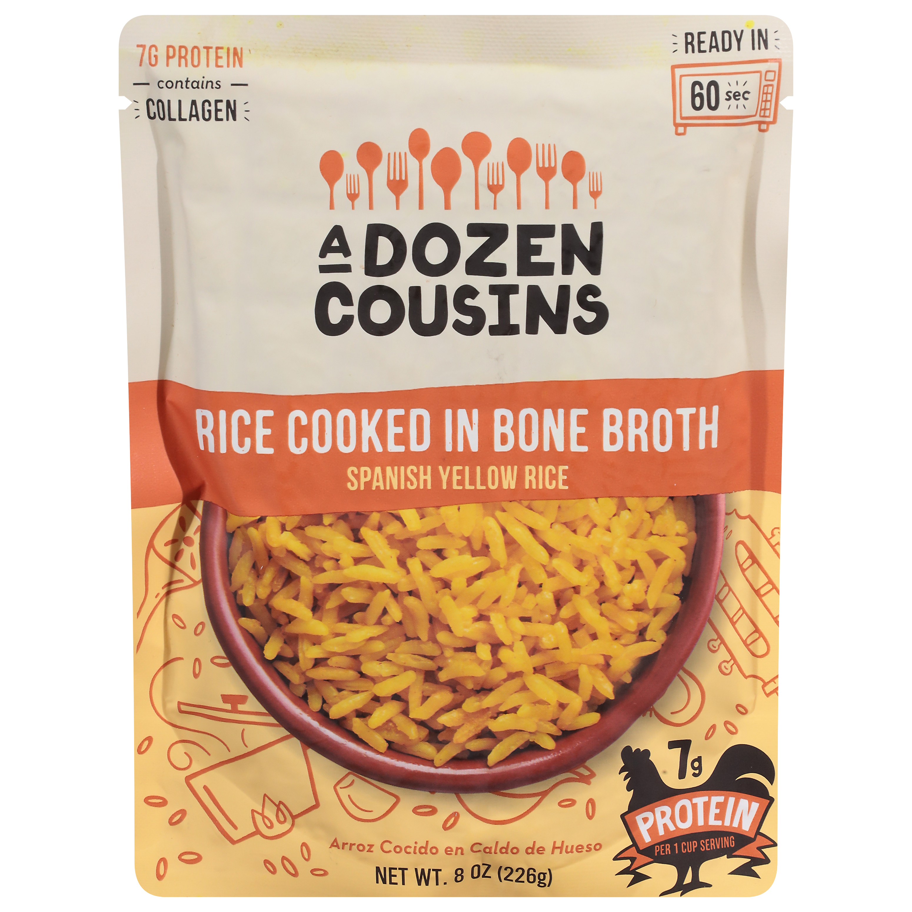 A Dozen Cousins Spanish Yellow Rice Cooked in Bone Broth