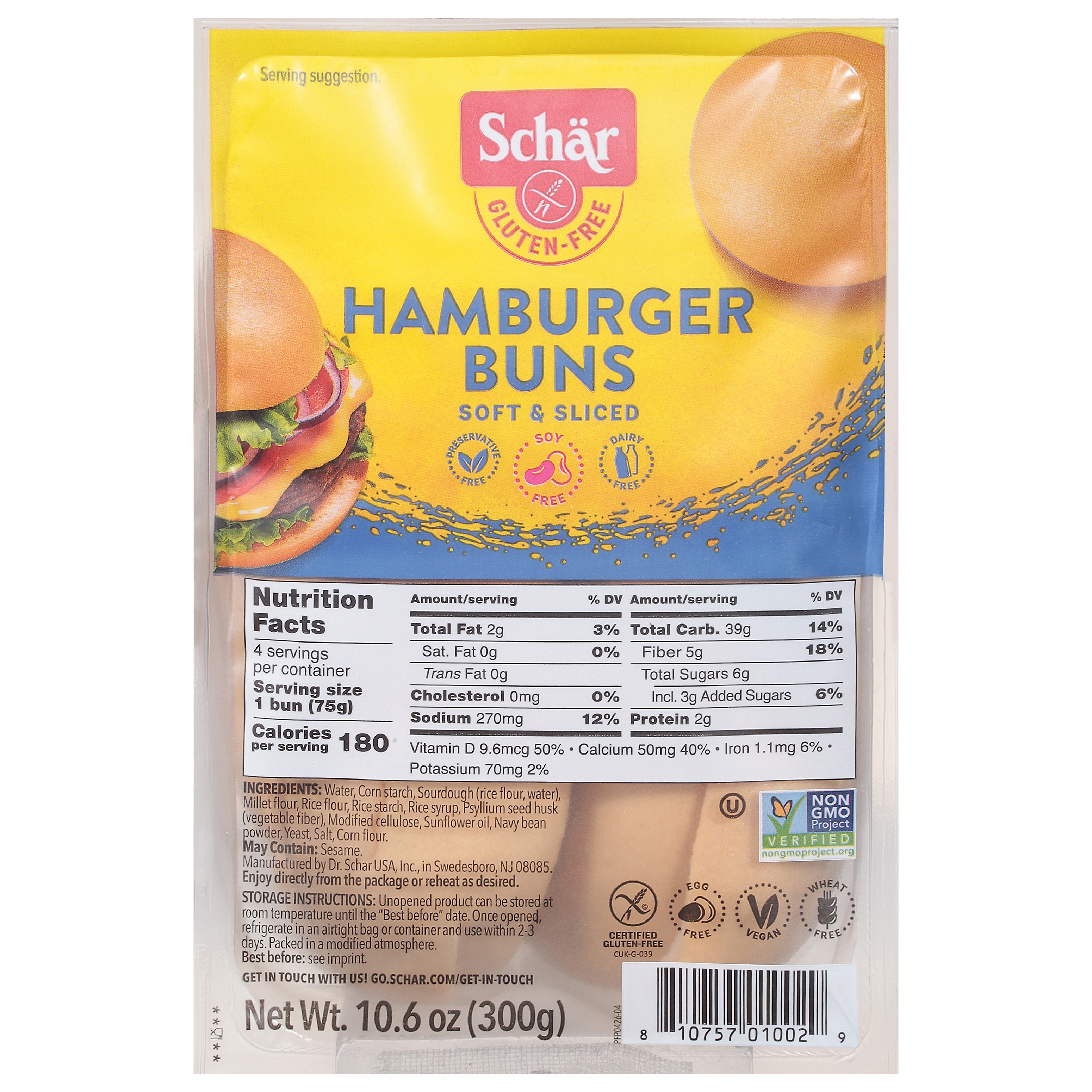 Schar Gluten-Free Hamburger Buns
