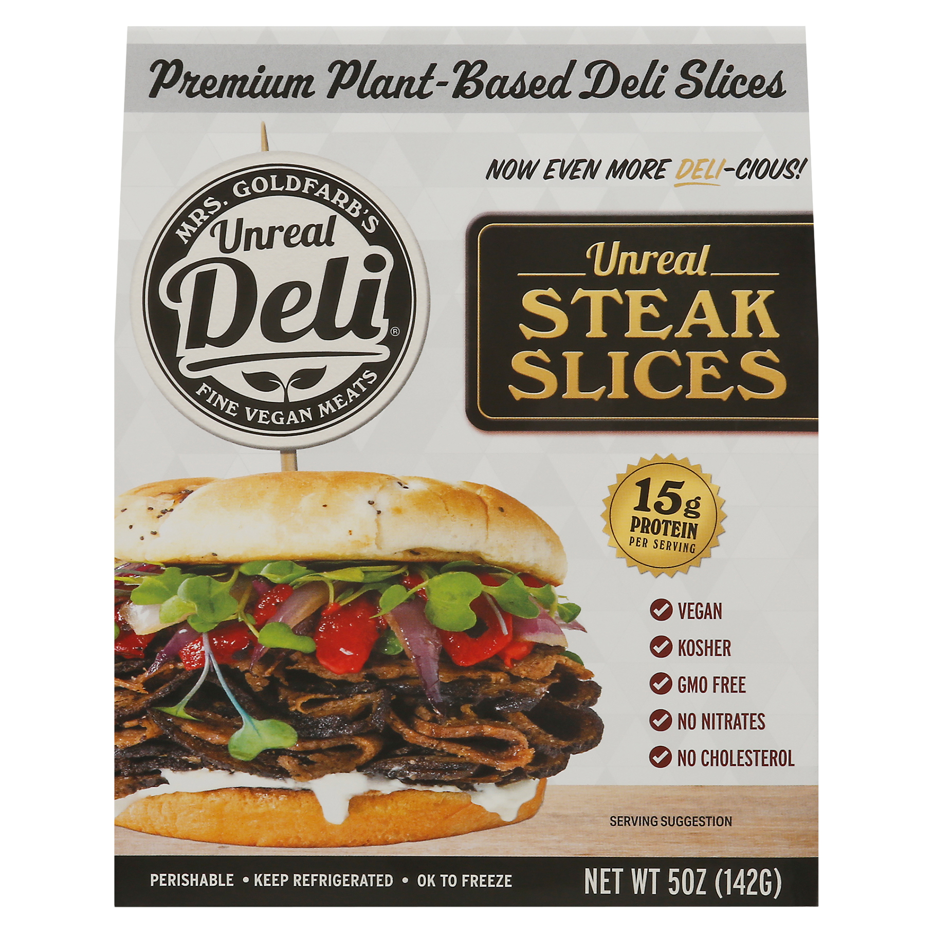 Unreal Deli Plant-Based Premium Steak Slices Deli Slices