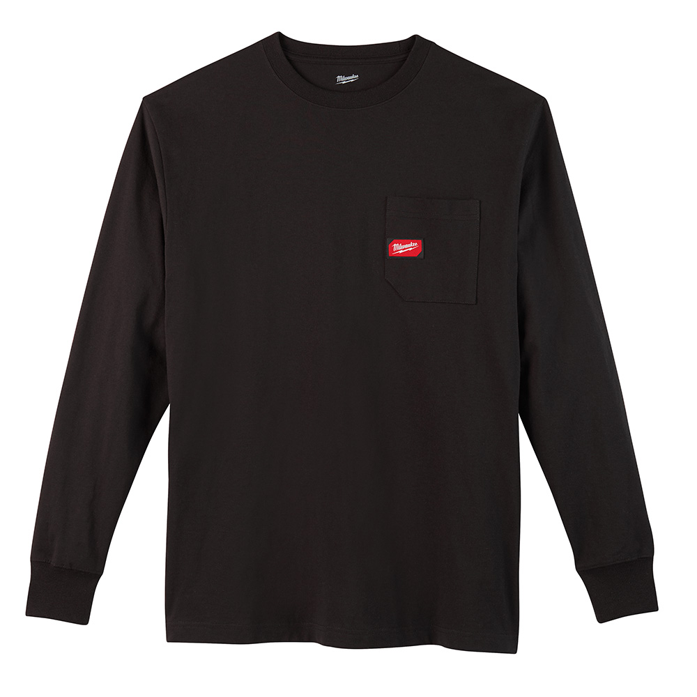 Product image for Milwaukee 602B-L HD Pocket T-Shirt - LS