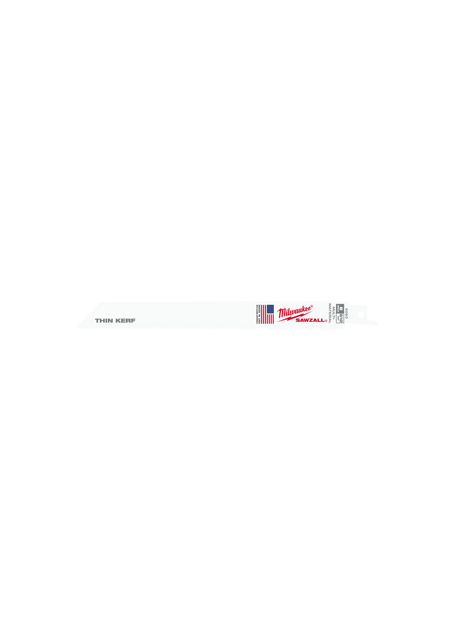 8" 8/12 TPI SAWZALL Blades (Bulk - 100 Pk)