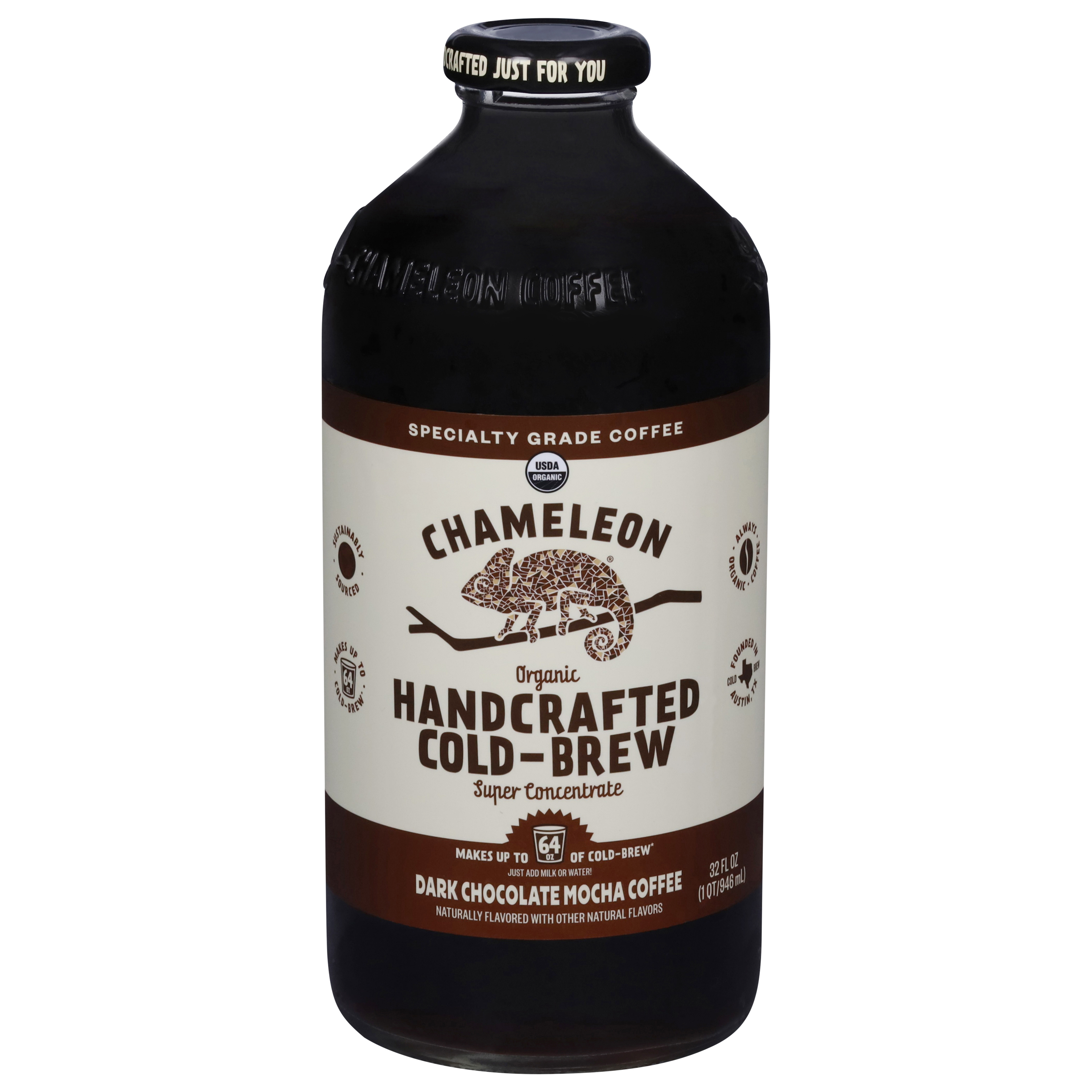 Chameleon Organic Handcrafted Cold-Brew Dark Chocolate Mocha Coffee