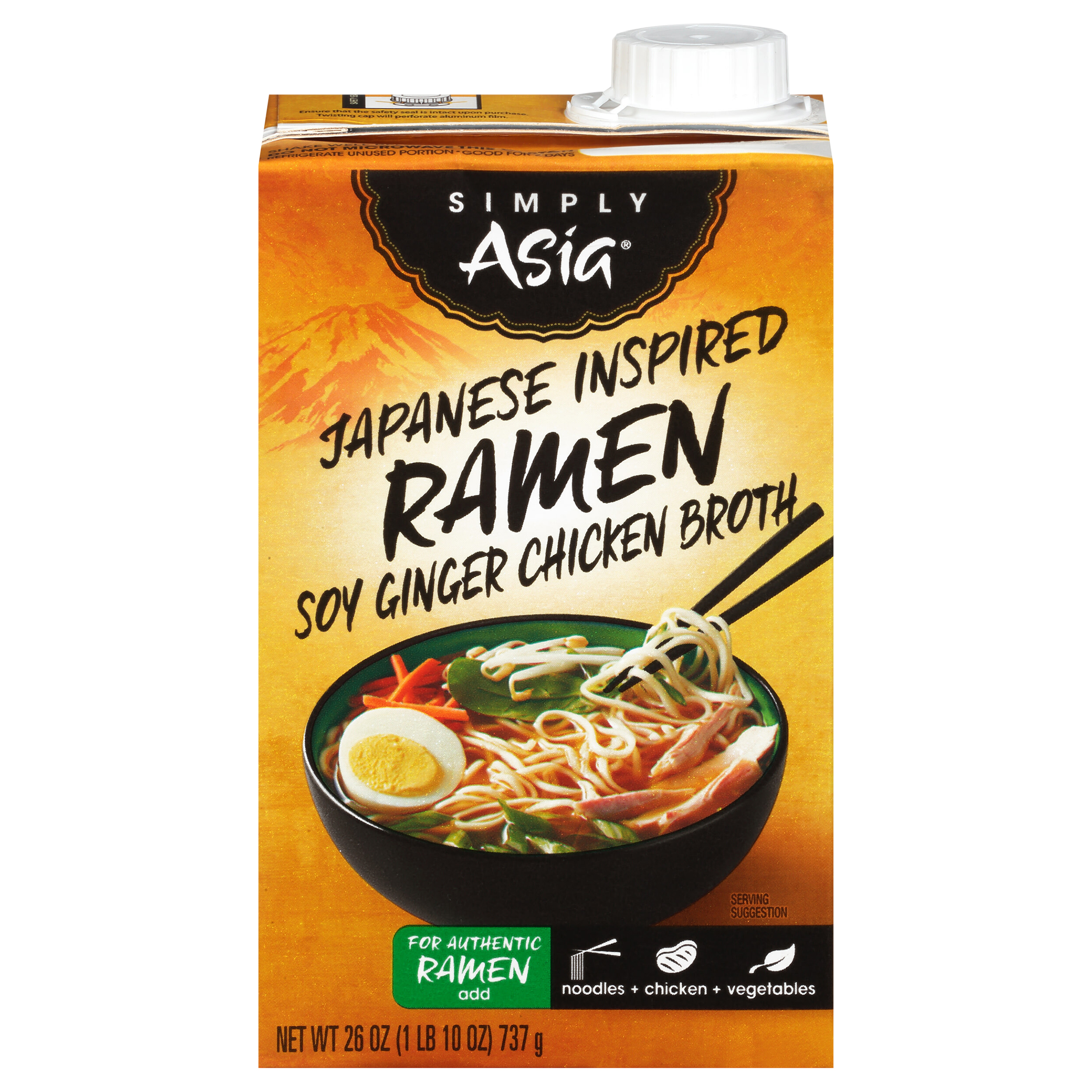 Simply Asia Japanese Inspired Ramen Soy Ginger Chicken Broth,