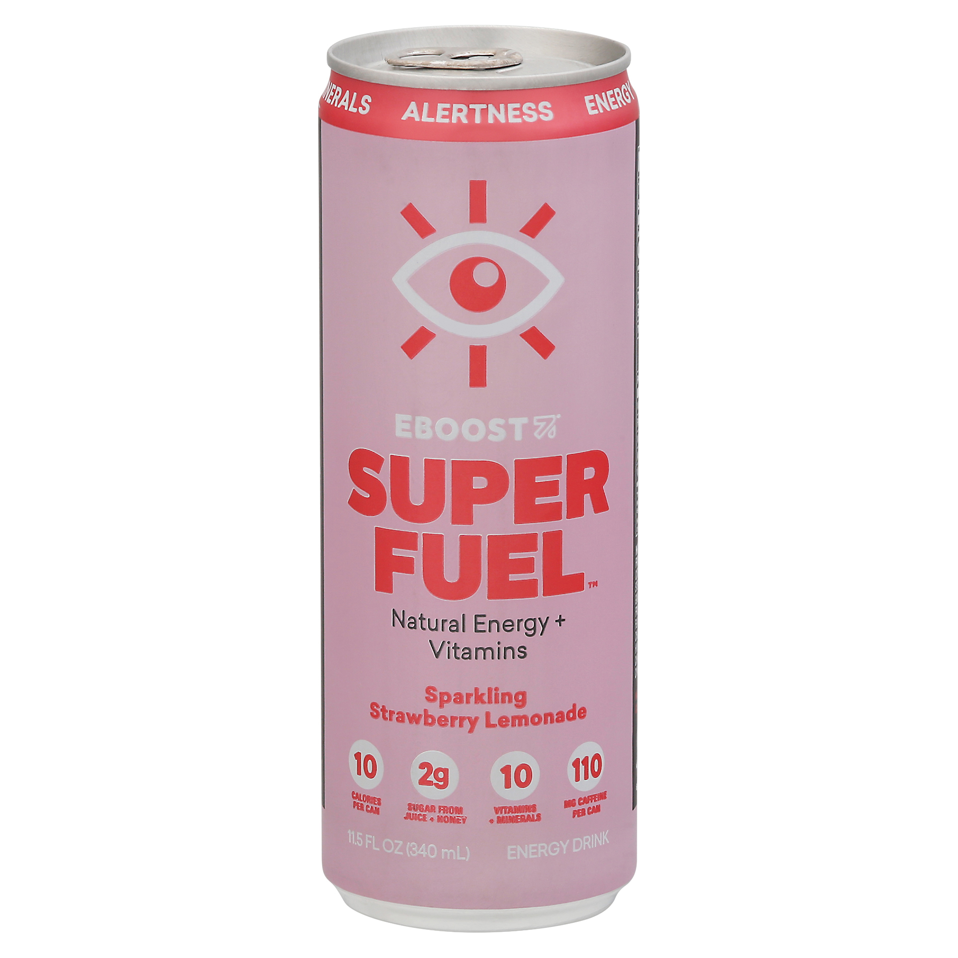 Eboost Super Fuel Sparkling Strawberry Lemonade Energy Drink