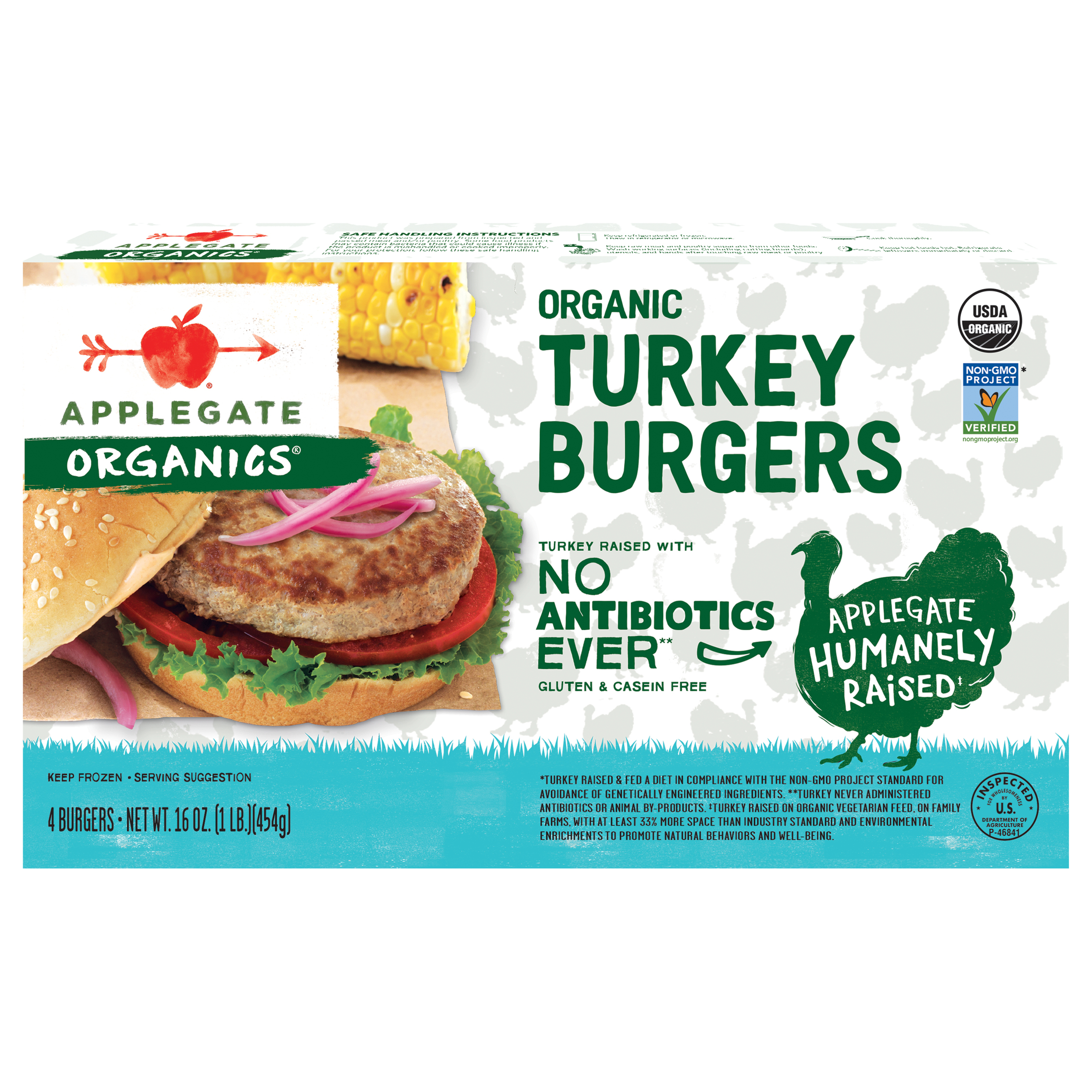 Applegate Organics Organic Turkey Burgers