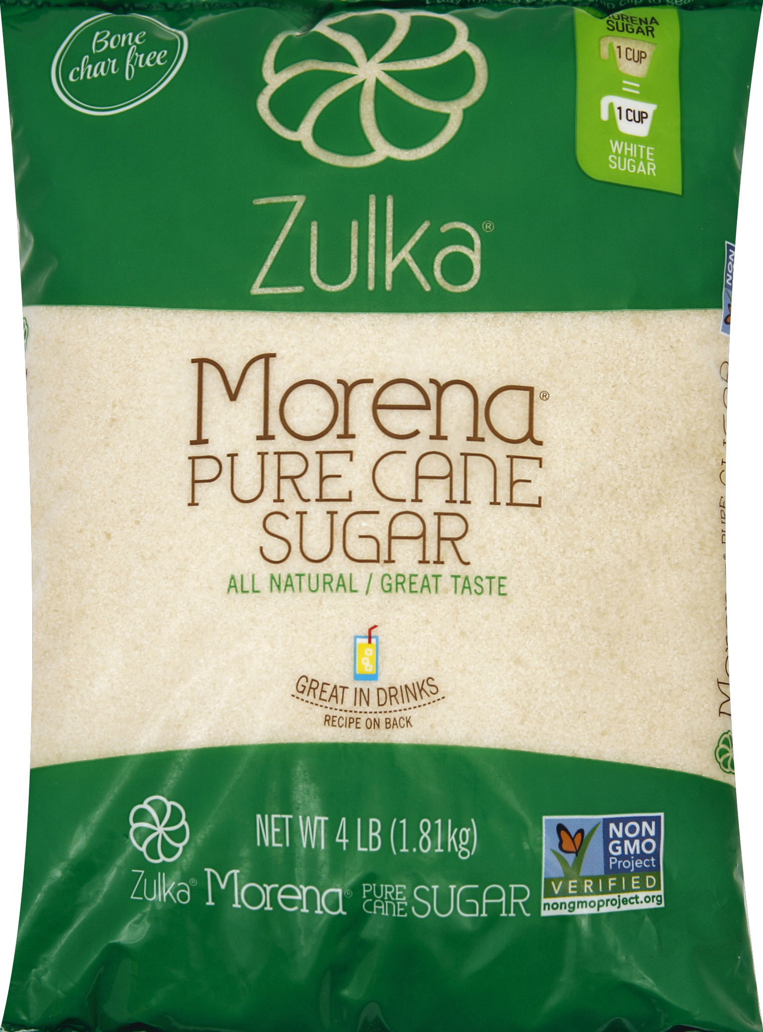 Zulka Zulka Sugar 4 lb Bulk Case 10