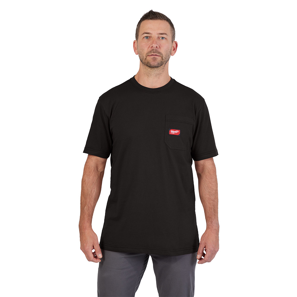 GRIDIRON Pocket T-Shirt - Short Sleeve Black S