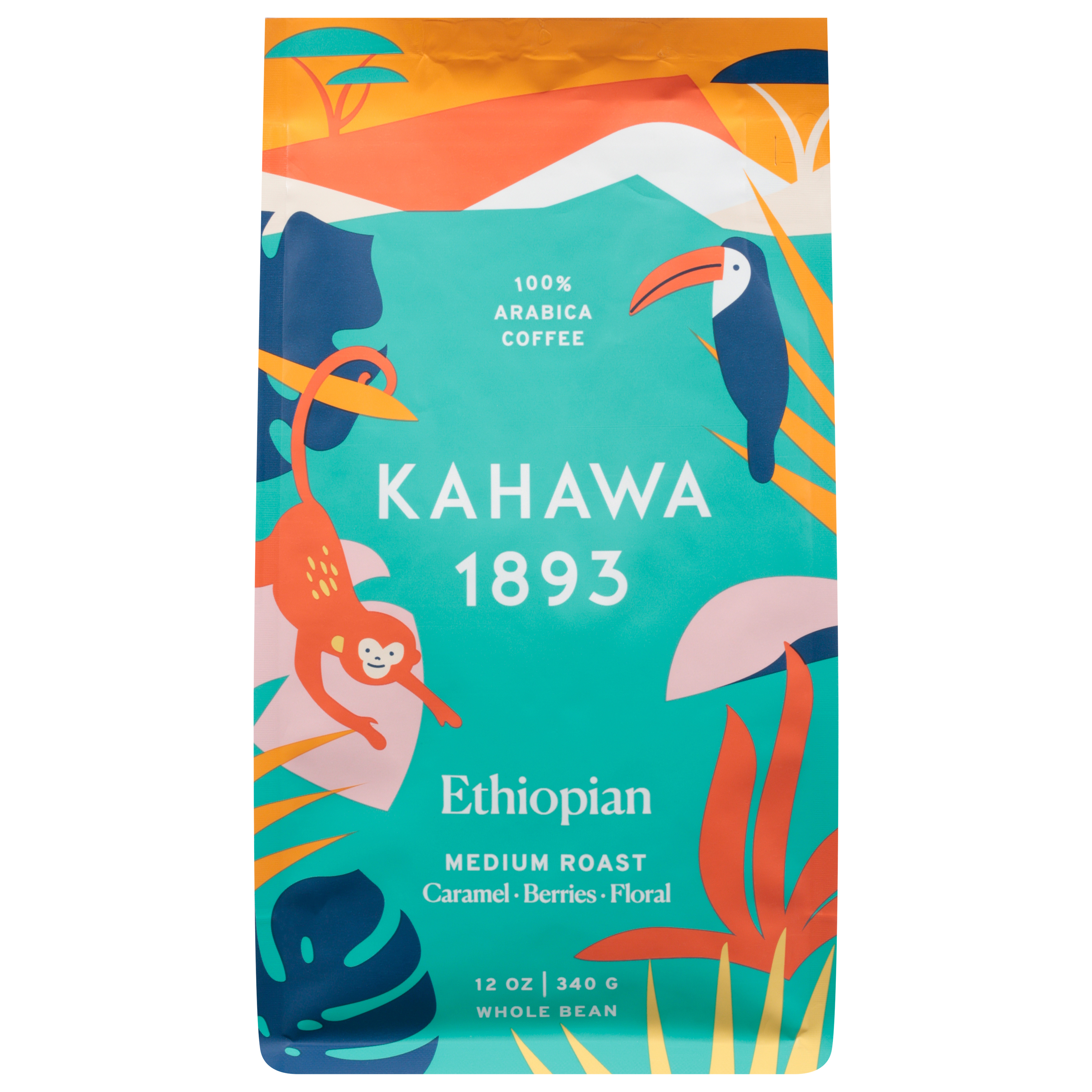 Kahawa 1893 Medium Roast Whole Bean Ethiopian Coffee
