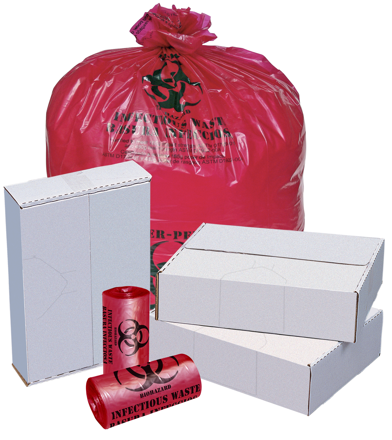 24X24 1.2MIL RED Canliner 250/CS10 GALLON 10/25 RL